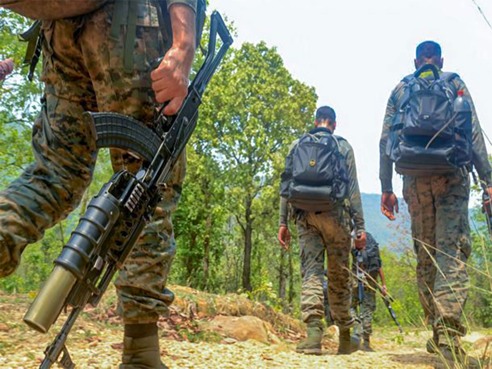 Security forces during naxal operation (Representative Image/ ANI) 