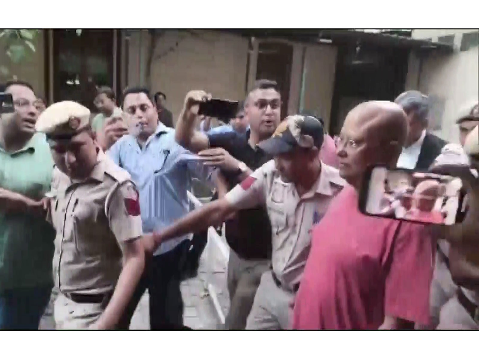 Accused Partha Sarthy alias Chaityananda Saraswati being brought to court. (Photo/ANI) Accused Partha Sarthy alias Chaityananda Saraswati being brought to court. (Photo/ANI)