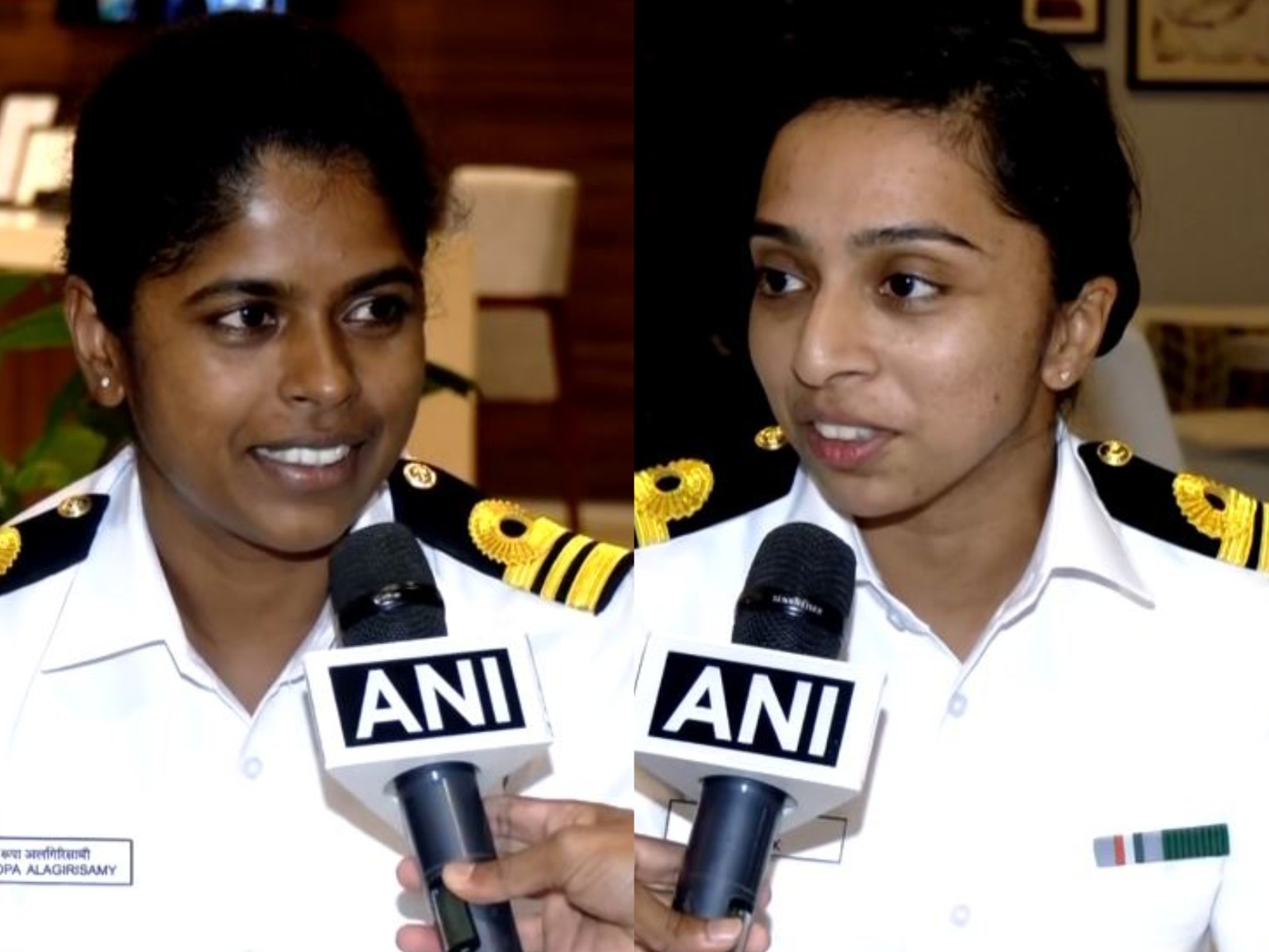 Lieutenant Commander Roopa A and Lieutenant Commander Dilna K (Photo/ANI) Lieutenant Commander Roopa A and Lieutenant Commander Dilna K (Photo/ANI)