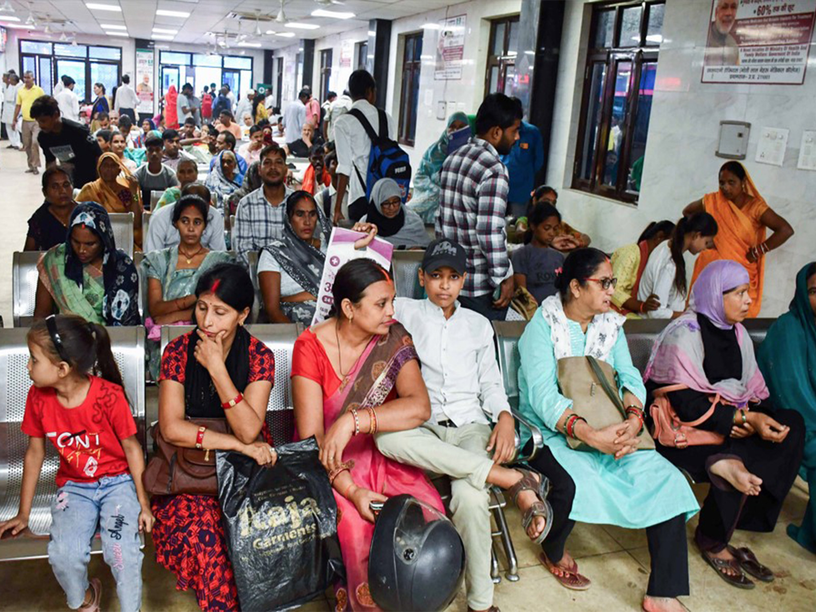 Inside view of patients waiting in a hospital (File Photo/ANI)