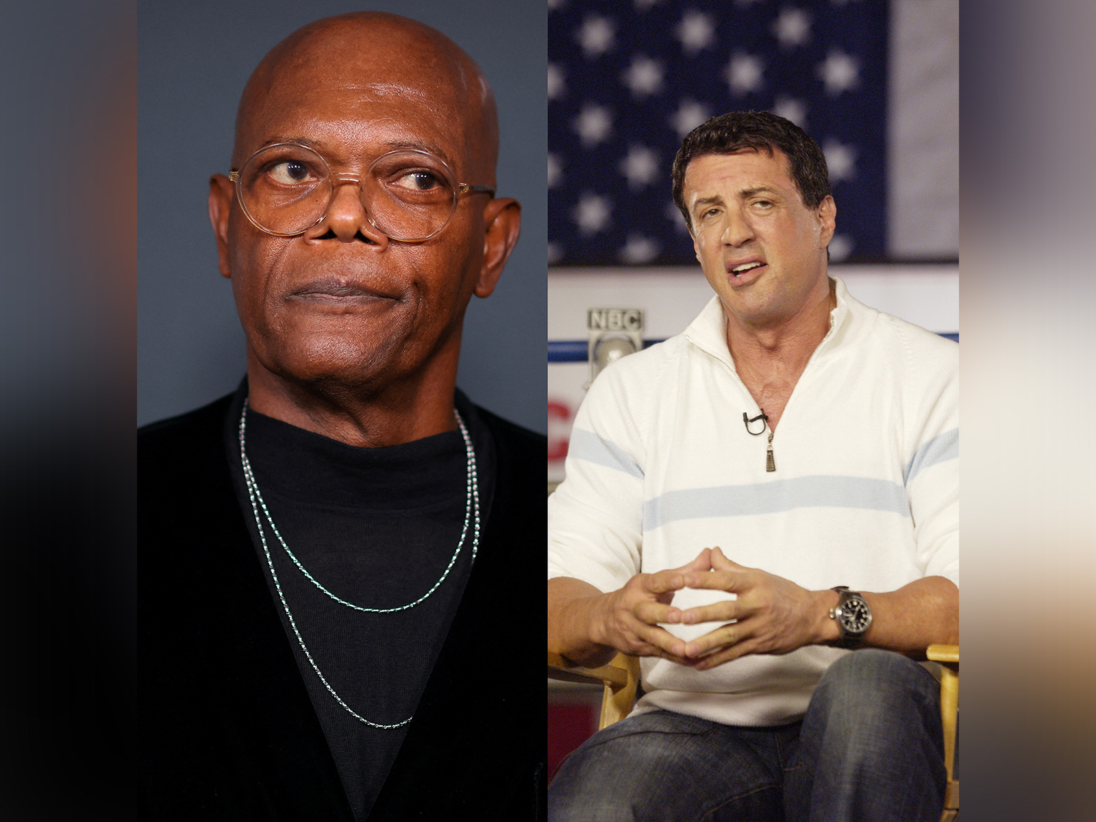 Samul L Jackson and Sylvester Stallone (Photo: Reuters) Samul L Jackson and Sylvester Stallone (Photo: Reuters)