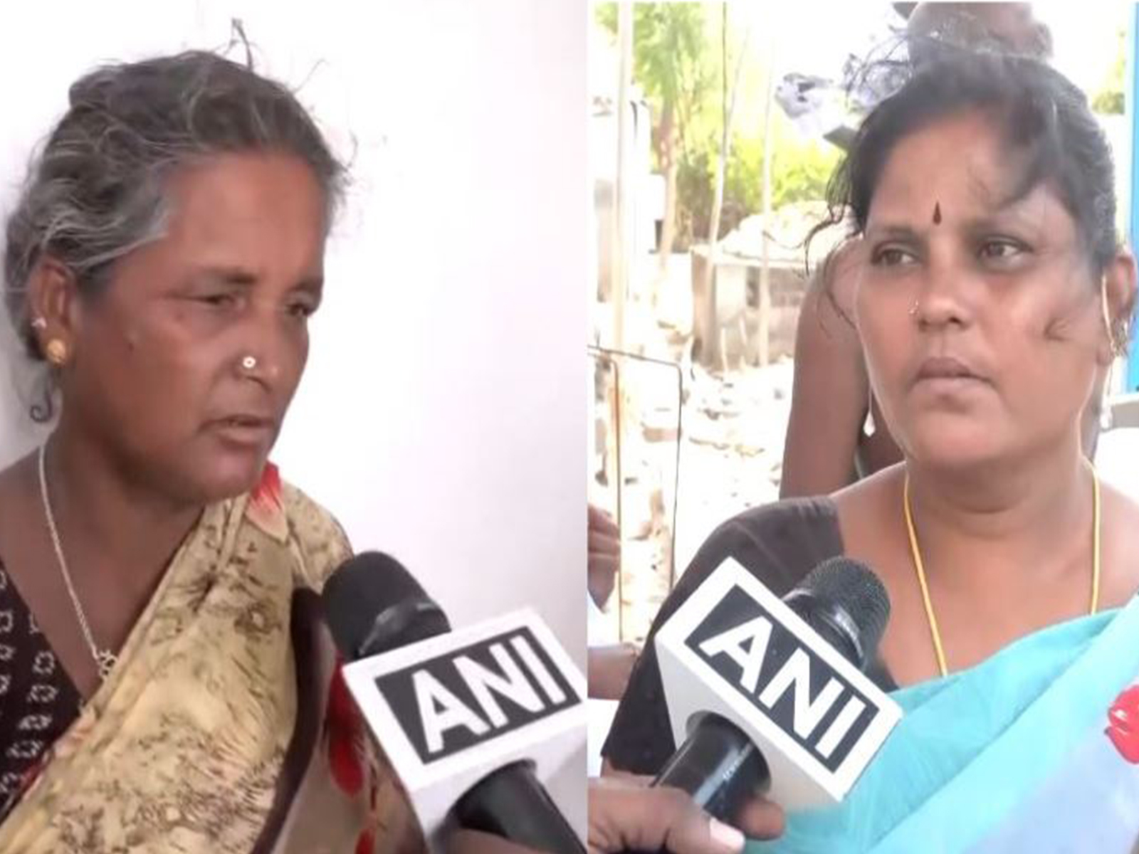 Family members of Karur stampede victims (Photo/ANI) Family members of Karur stampede victims (Photo/ANI)