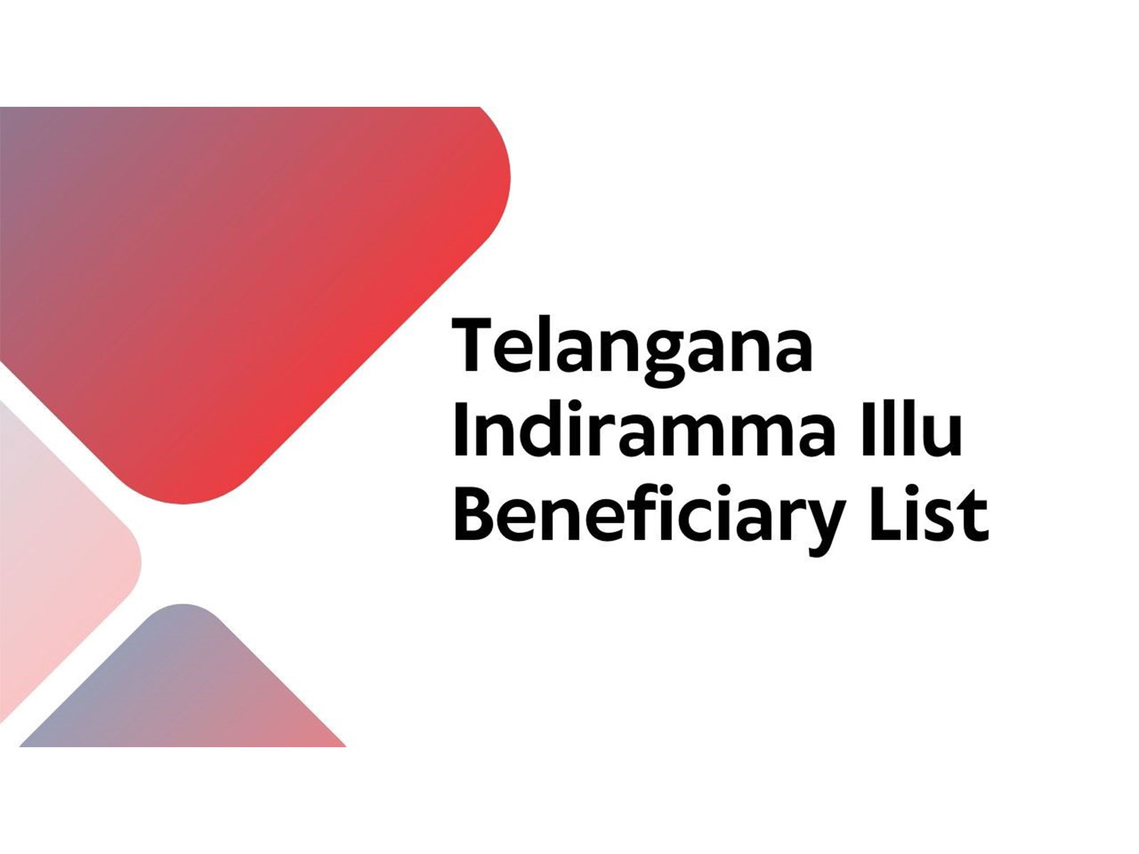 Indiramma Illu Beneficiary List: Step By Step Process to Check Beneficiary Name Indiramma Illu Beneficiary List: Step By Step Process to Check Beneficiary Name
