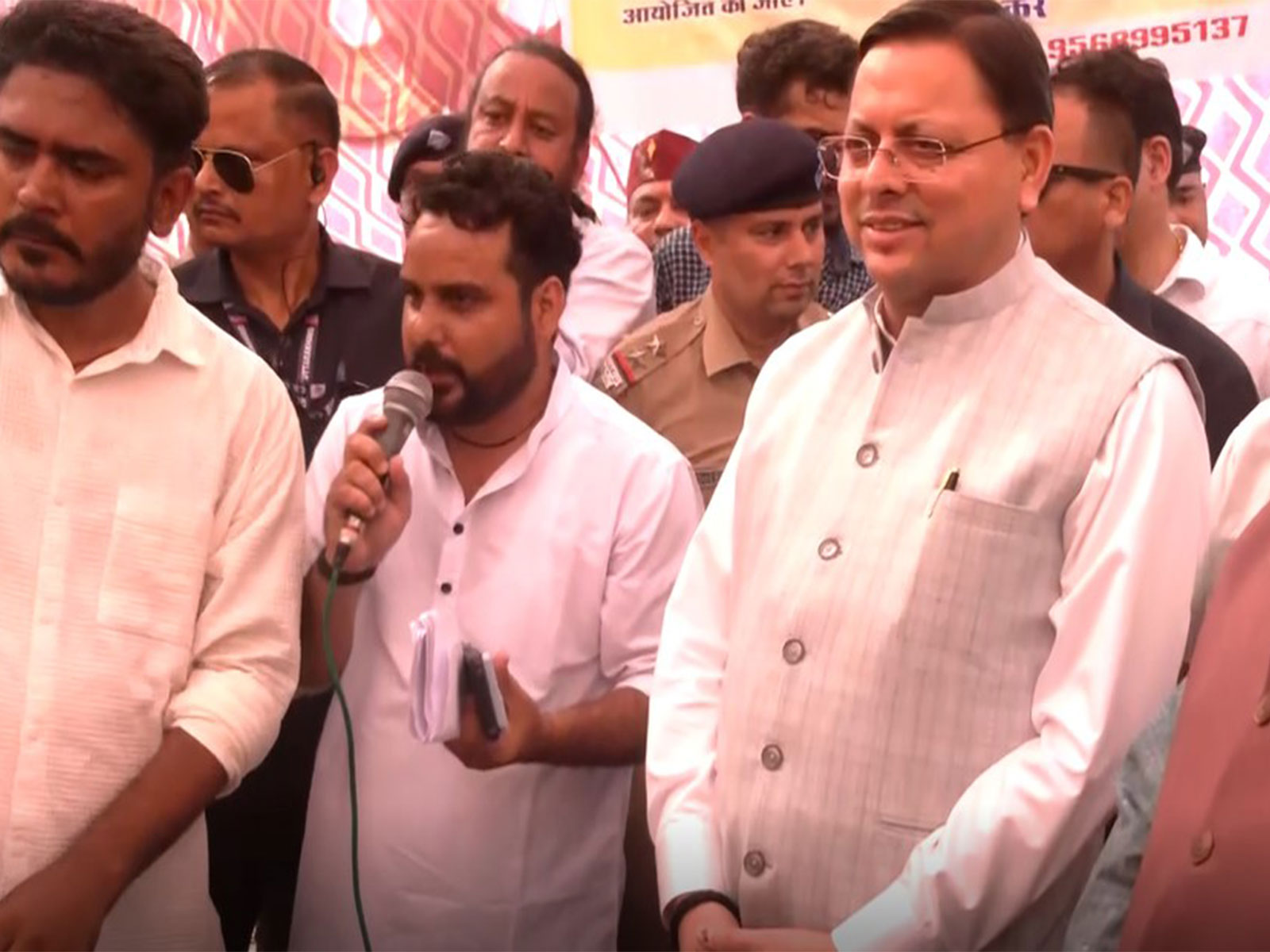 Uttarakhand CM Pushkar Singh Dhami at Parade Ground (Photo/ANI) Uttarakhand CM Pushkar Singh Dhami at Parade Ground (Photo/ANI)