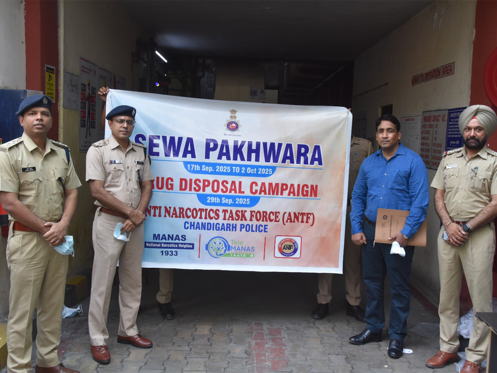 Chandigarh police disposed of seized narcotics weighing a total of 35.38331 kg (Photo/ANI) Chandigarh police disposed of seized narcotics weighing a total of 35.38331 kg (Photo/ANI)