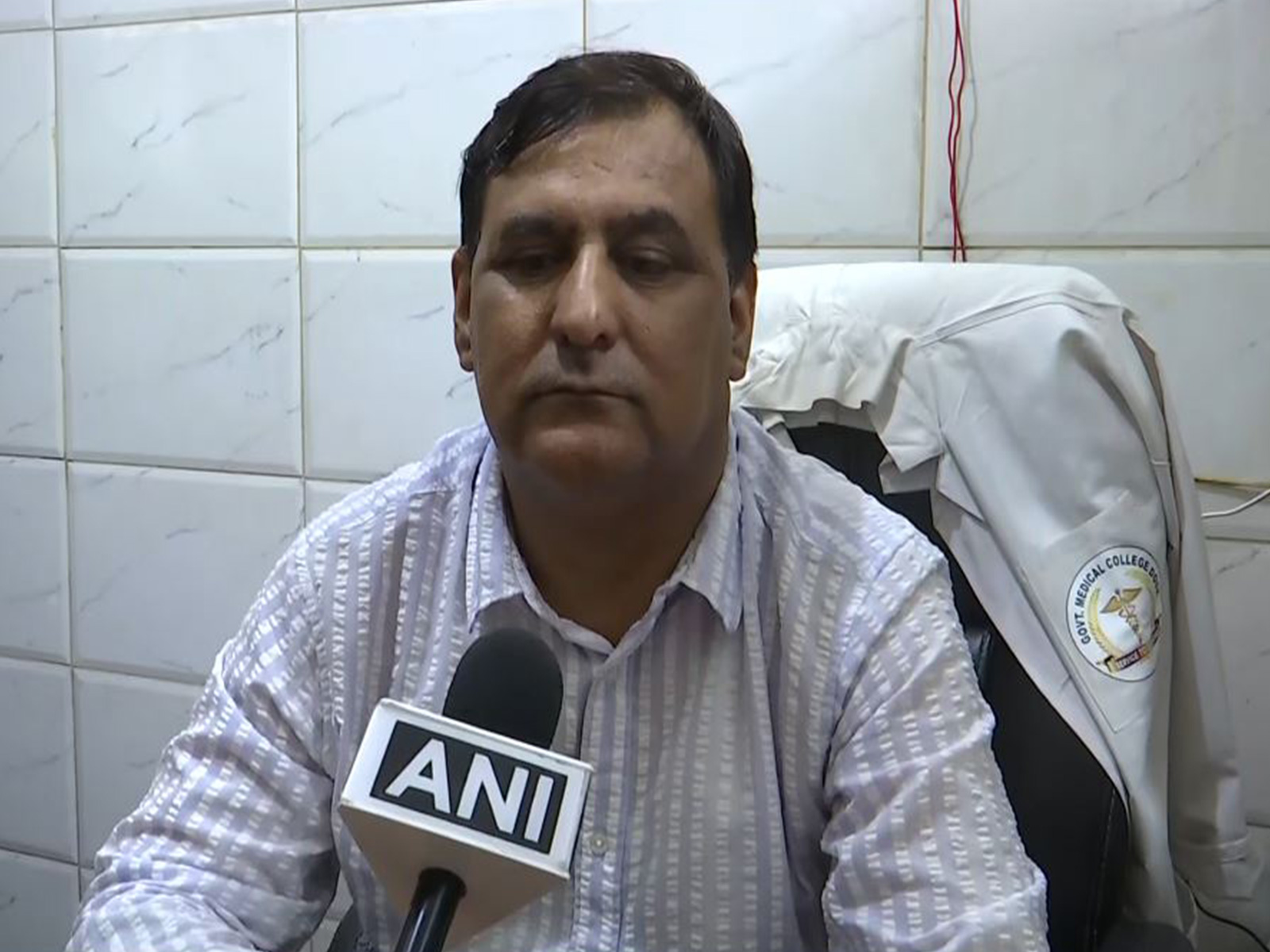Dr. Tanveer Ahmed, Medical Superintendent of Government Medical College Doda (Photo/ANI) Dr. Tanveer Ahmed, Medical Superintendent of Government Medical College Doda (Photo/ANI)