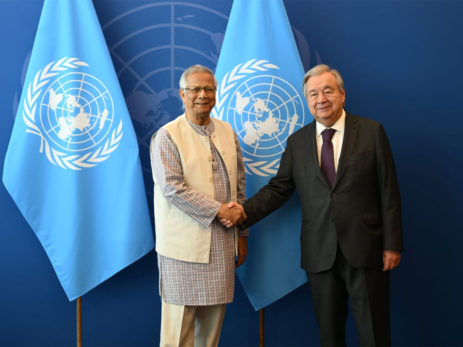 United Nations Secretary-General António Guterres with Bangladesh Chief Adviser Professor Muhammad Yunus (Image/ Bangladesh Chief Adviser's Press Wing)