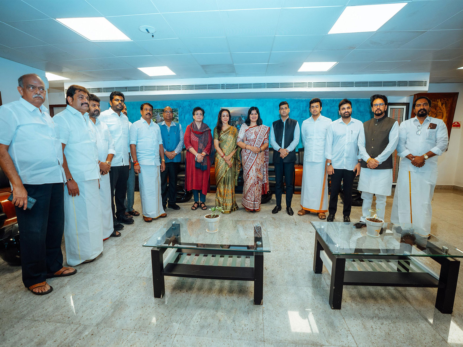 Tamil Nadu BJP President and K Annamalai during their meeting with Parliamentary Committee in Coimbatore on Karur Tragedy. (Photo/ X @annamalai_k) Tamil Nadu BJP President and K Annamalai during their meeting with Parliamentary Committee in Coimbatore on Karur Tragedy. (Photo/ X @annamalai_k)