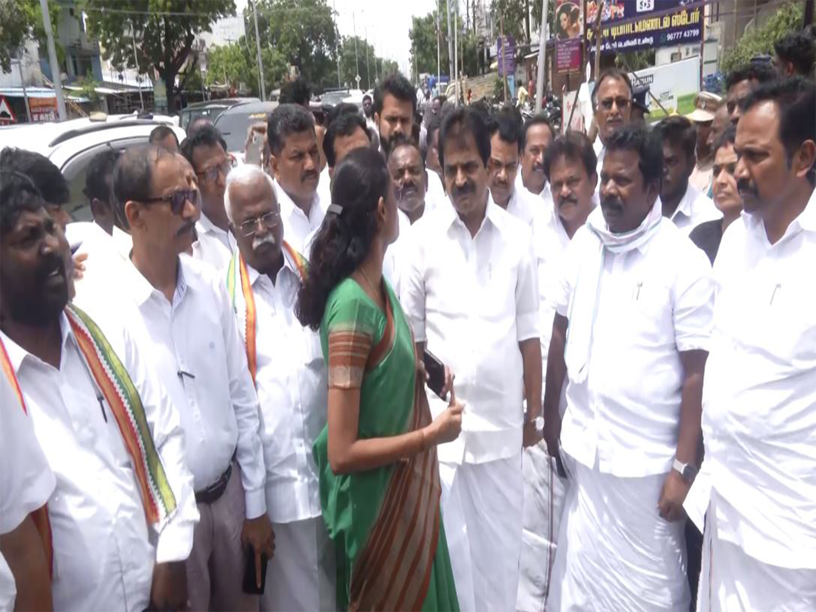 Congress MP KC Venugopal at the spot of the stampede in Karur (Photo/ANI) Congress MP KC Venugopal at the spot of the stampede in Karur (Photo/ANI)