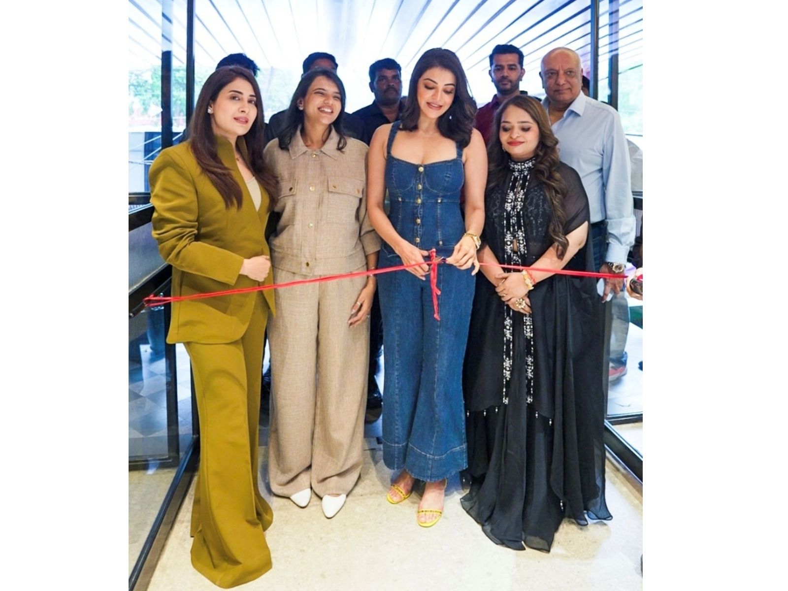 Kajal Aggarwal Graced the Inauguration of Hair Masters' New Luxury Salon in Ashiyana, Lucknow Kajal Aggarwal Graced the Inauguration of Hair Masters' New Luxury Salon in Ashiyana, Lucknow