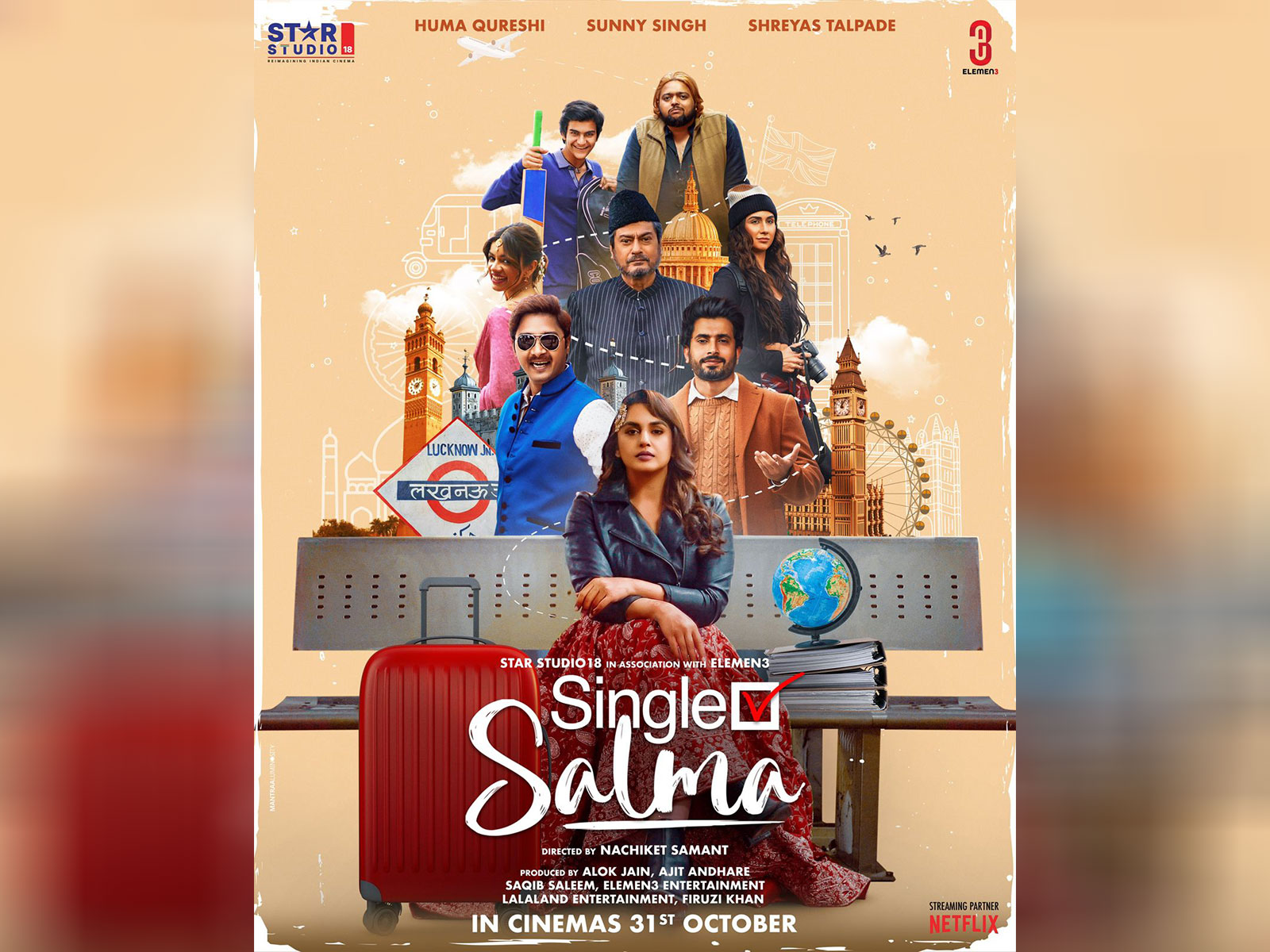 Poster of Single Salma (Image source: Huma's Instagram) Poster of Single Salma (Image source: Huma's Instagram)