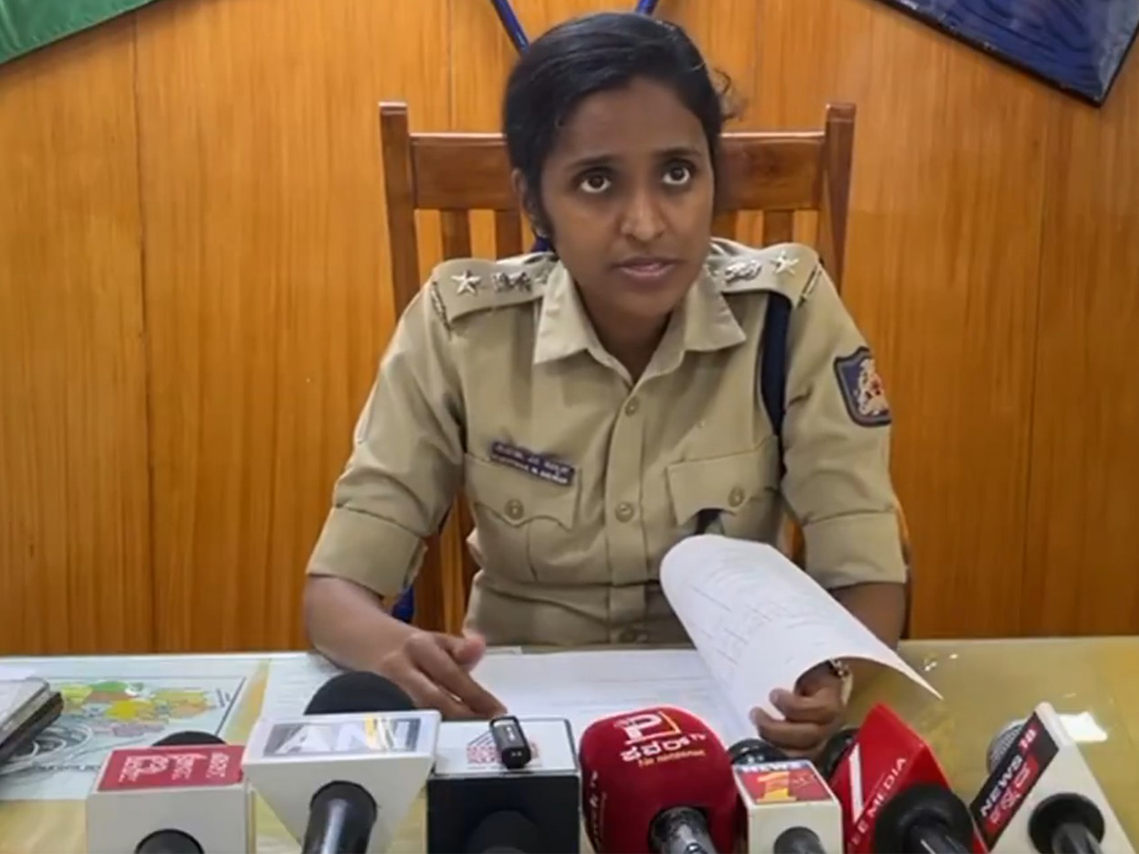 Superintendent of Police, Hassan, Mohammed Sujeetha. (Photo/ANI) Superintendent of Police, Hassan, Mohammed Sujeetha. (Photo/ANI)