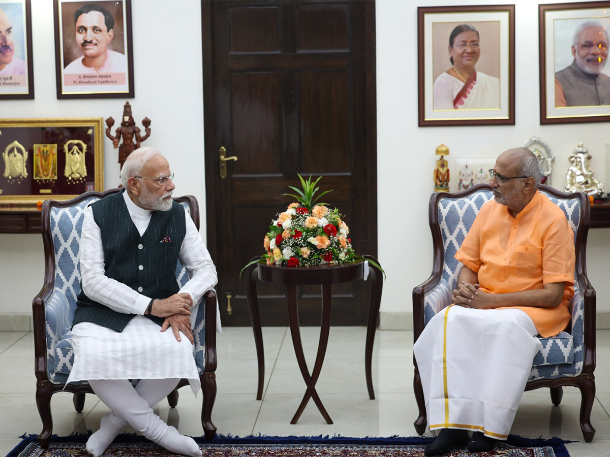 Prime Minister Narendra Modi meets CP Radhakrishnan (Photo: @narendramodi/X) Prime Minister Narendra Modi meets CP Radhakrishnan (Photo: @narendramodi/X)