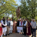 Gandhi Jayanti celebrated at Skokie Sculpture Park, Ill