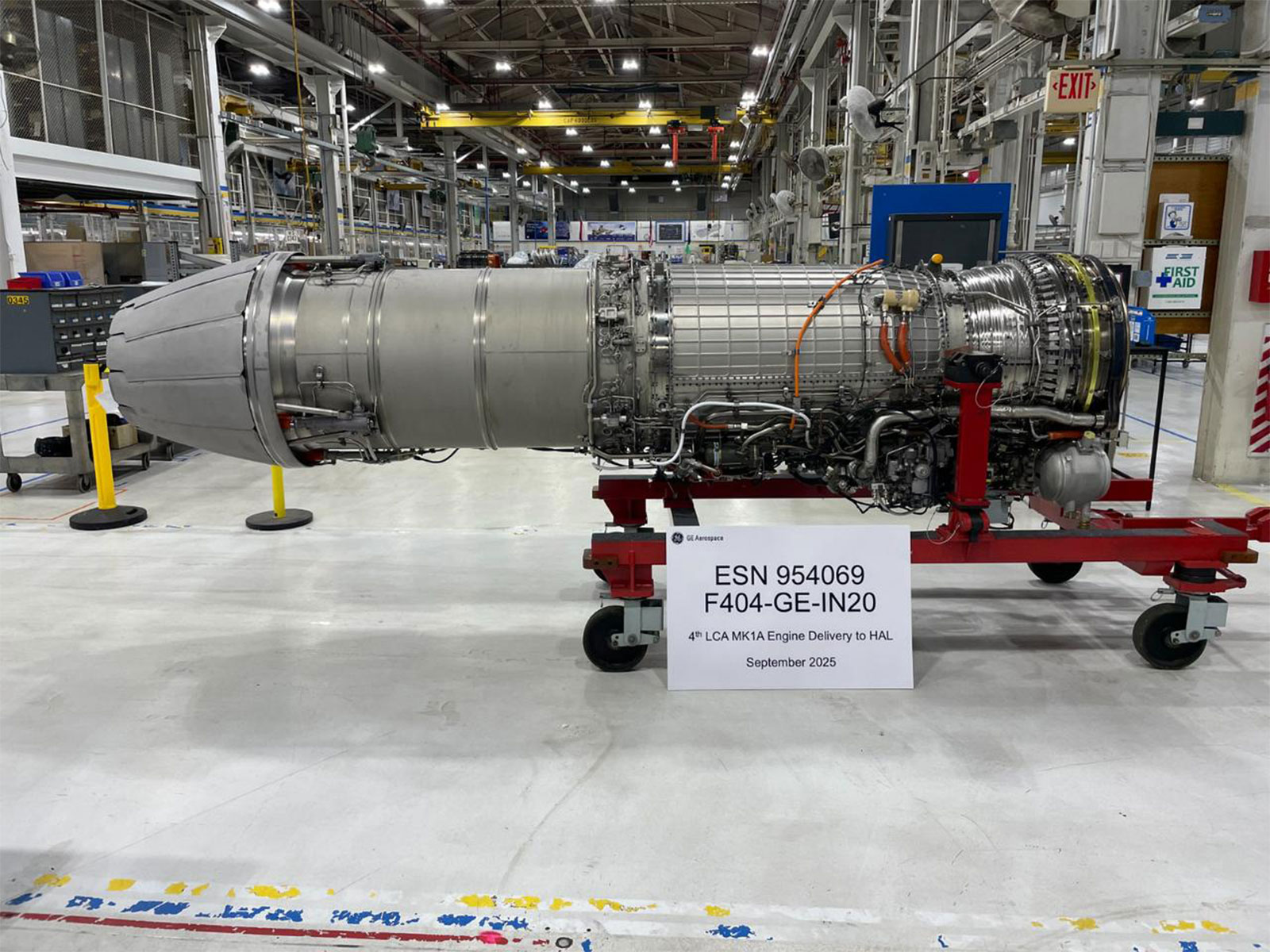 F404–IN20 fighter jet engine (Photo/GE Aerospace) F404–IN20 fighter jet engine (Photo/GE Aerospace)