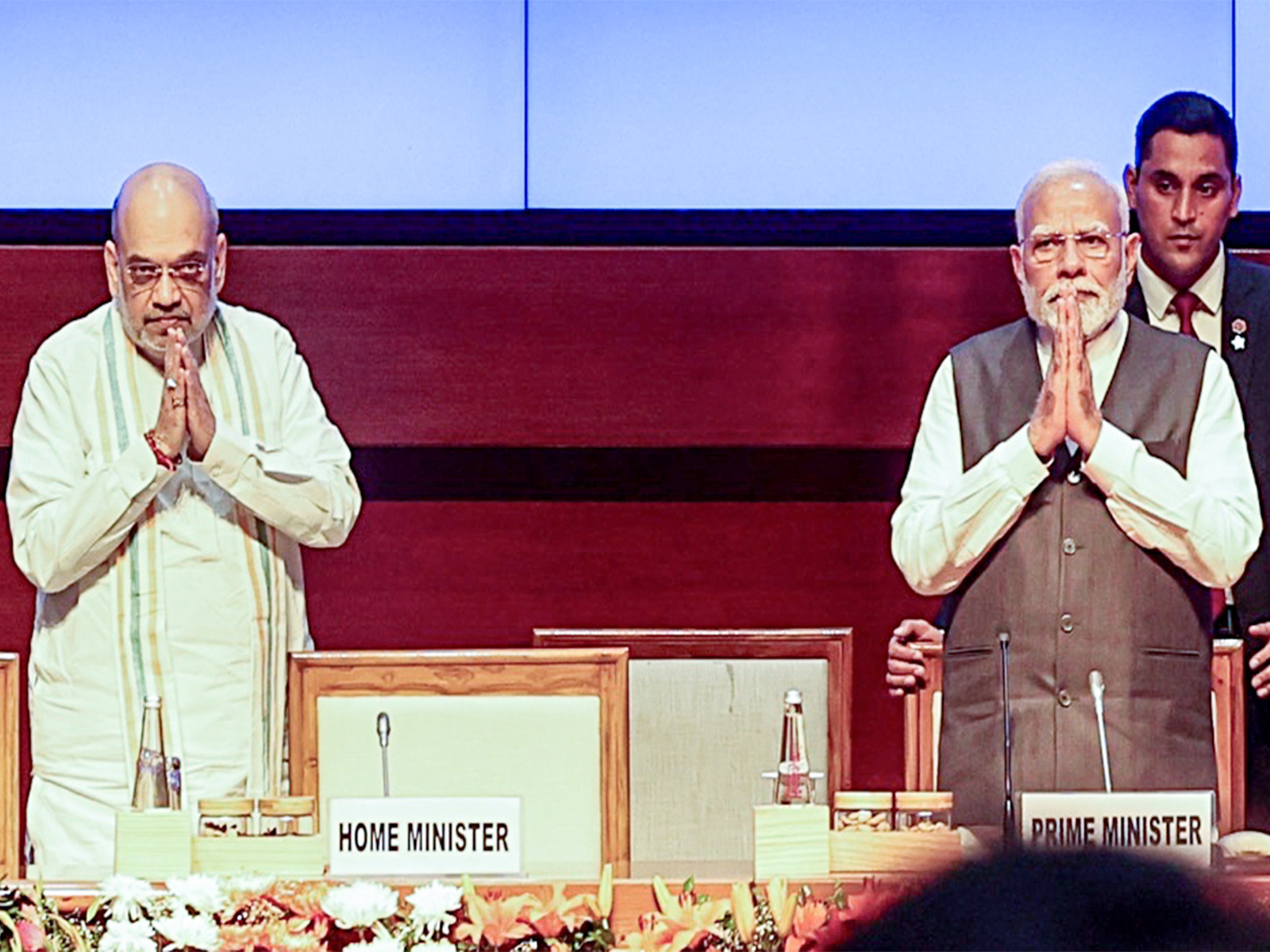 PM Narendra Modi and HM Amit Shah at 59th DGP-IGP Conference (Photo/ANI)