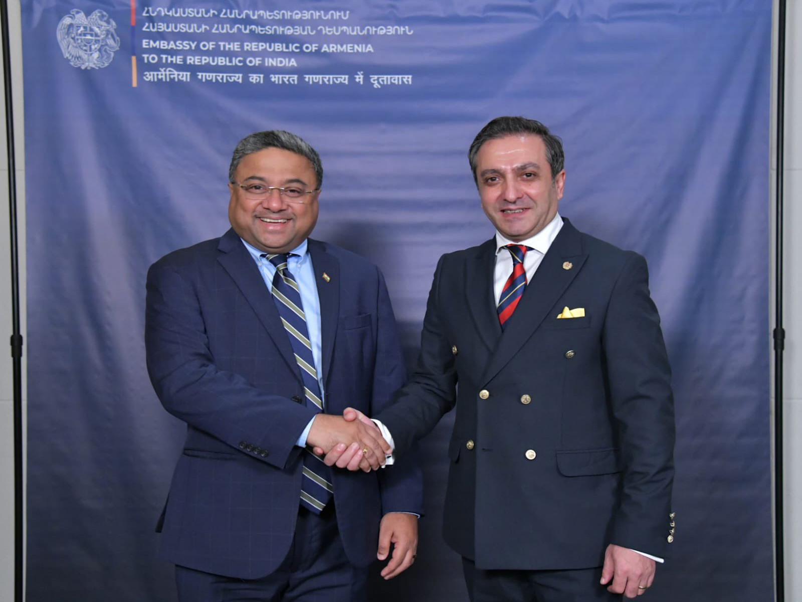 Secretary (West) Sibi George at the National Day Celebrations of Armenia (Photo/ X@MEAIndia) 