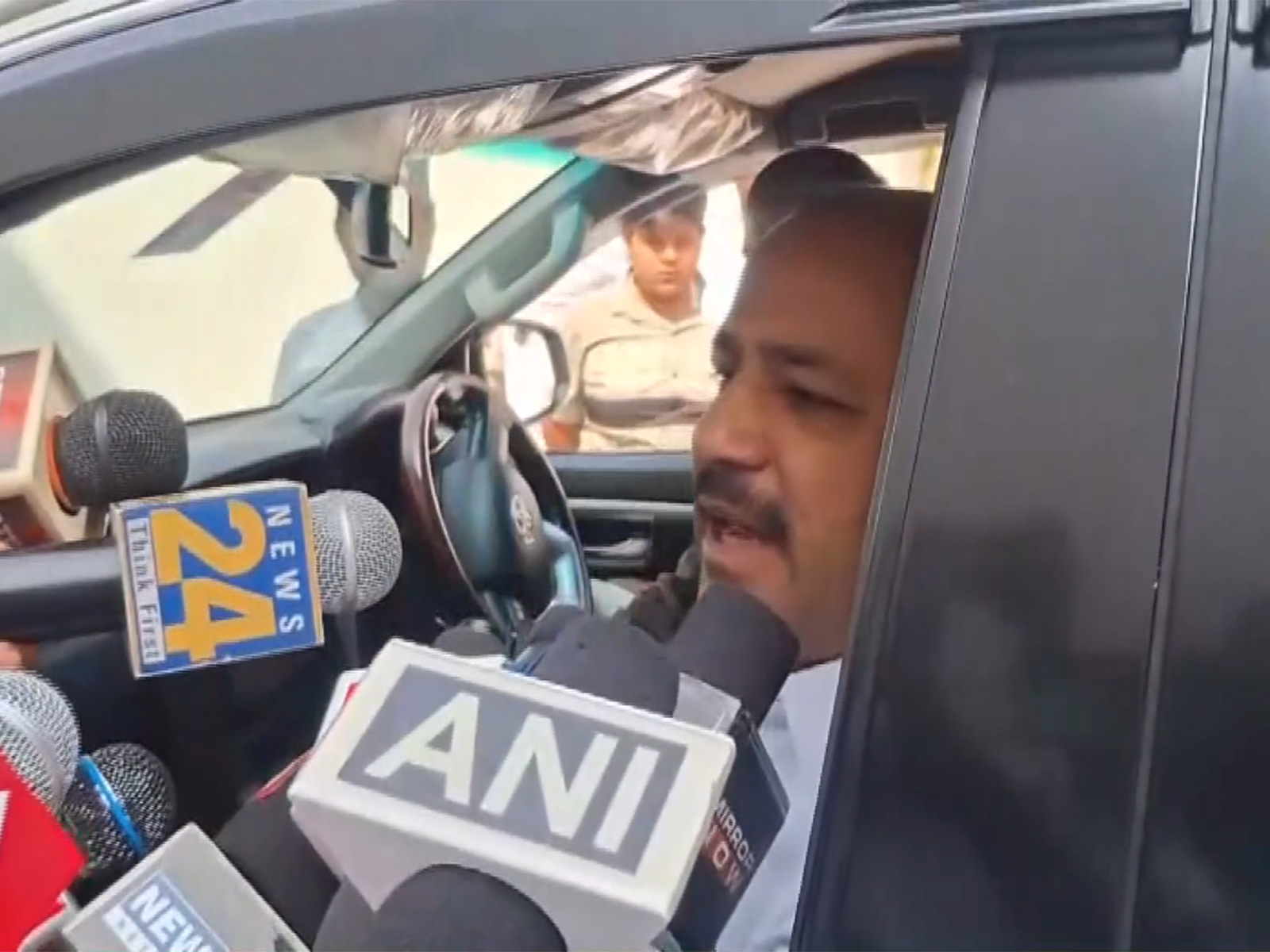 Congress Leader Kunwar Danish Ali outside his residence (Photo/ANI) Congress Leader Kunwar Danish Ali outside his residence (Photo/ANI)