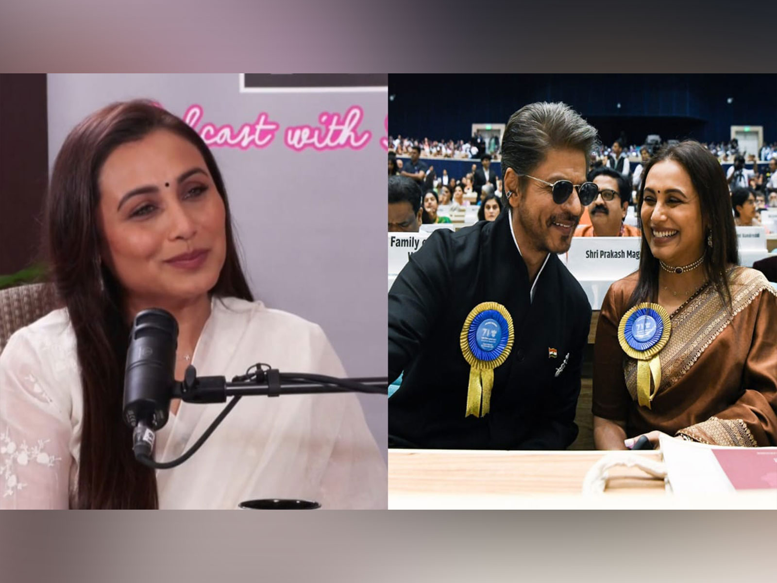 Rani Mukerji (L), SRK with Rani (R) (Photo/ANI) Rani Mukerji (L), SRK with Rani (R) (Photo/ANI)
