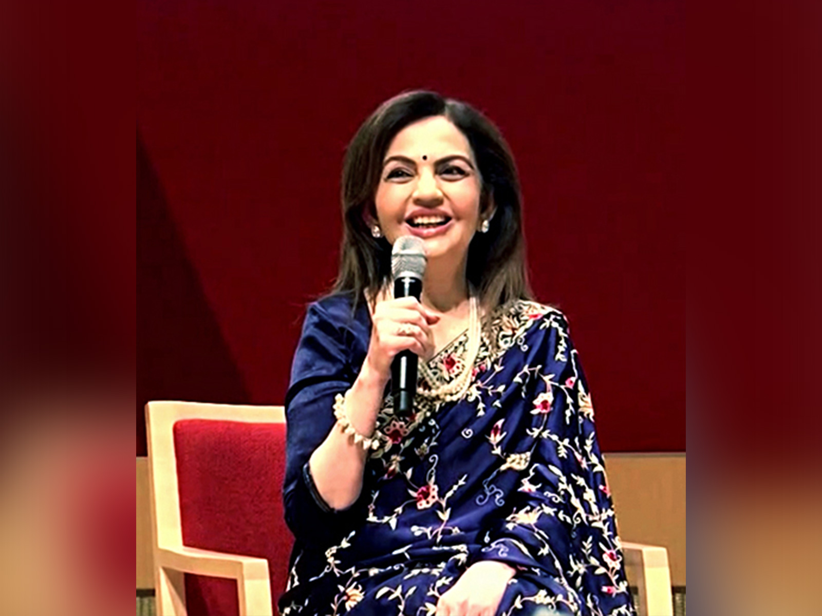 Nita Ambani, Founder and Chairperson, Dhirubhai Ambani International School (Photo/ANI) Nita Ambani, Founder and Chairperson, Dhirubhai Ambani International School (Photo/ANI)