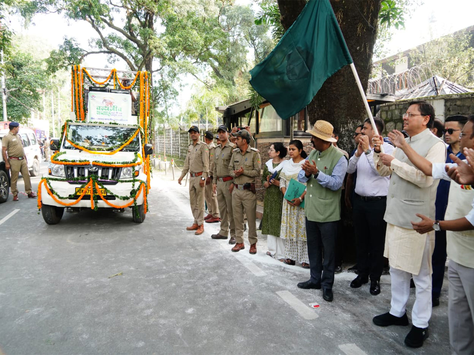 Uttarakhand CM Dhami inaugurates Wildlife Week in Dehradun (Photo/ANI) Uttarakhand CM Dhami inaugurates Wildlife Week in Dehradun (Photo/ANI)