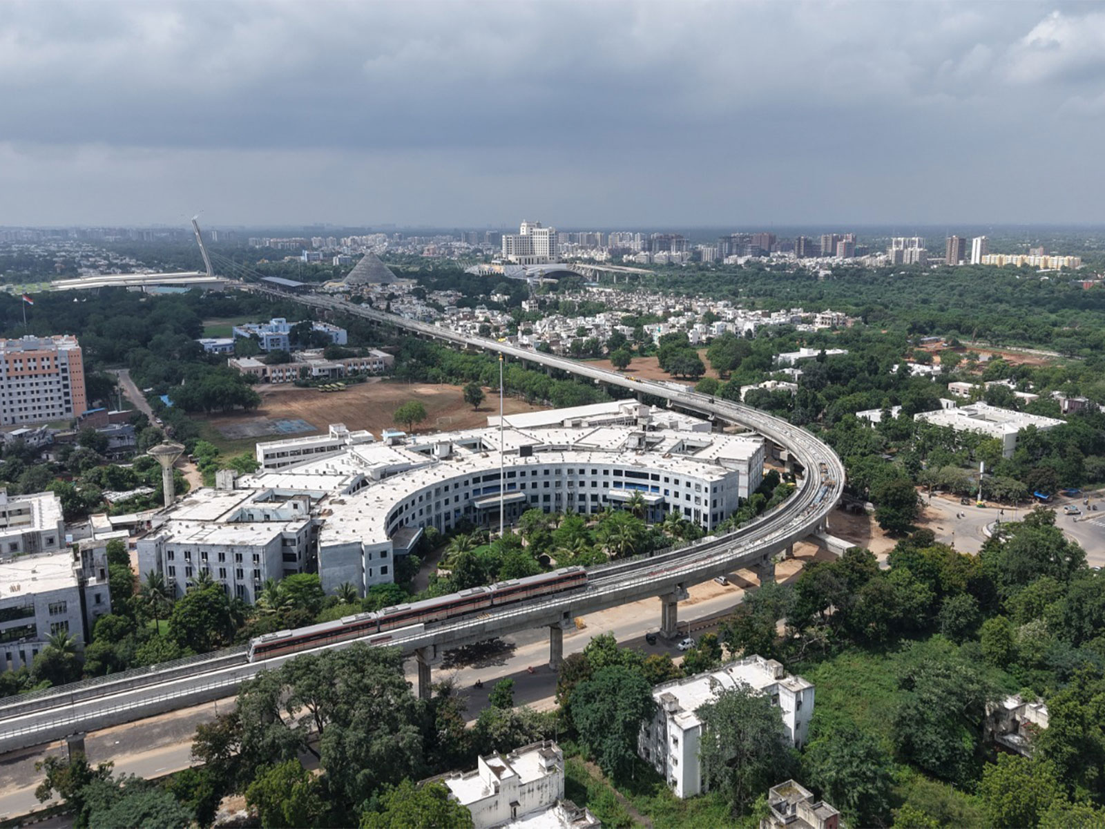 Gandhinagar metro trial run extended to Mahatma Mandir on Vijayadashami (Photo/Gujarat CMO) Gandhinagar metro trial run extended to Mahatma Mandir on Vijayadashami (Photo/Gujarat CMO)
