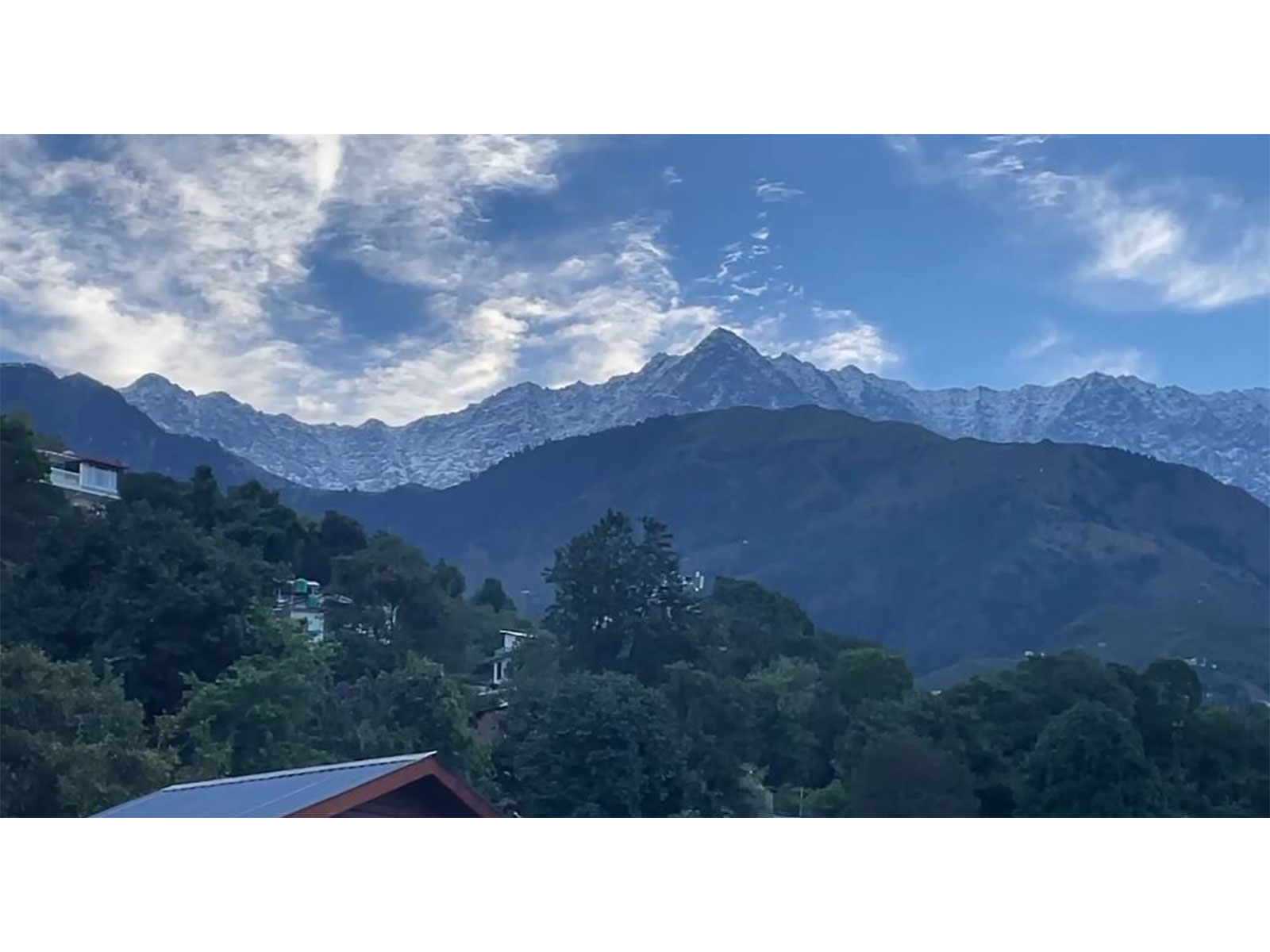 Dhauladhar Mountain Range Receives Snowfall Dhauladhar Mountain Range Receives Snowfall