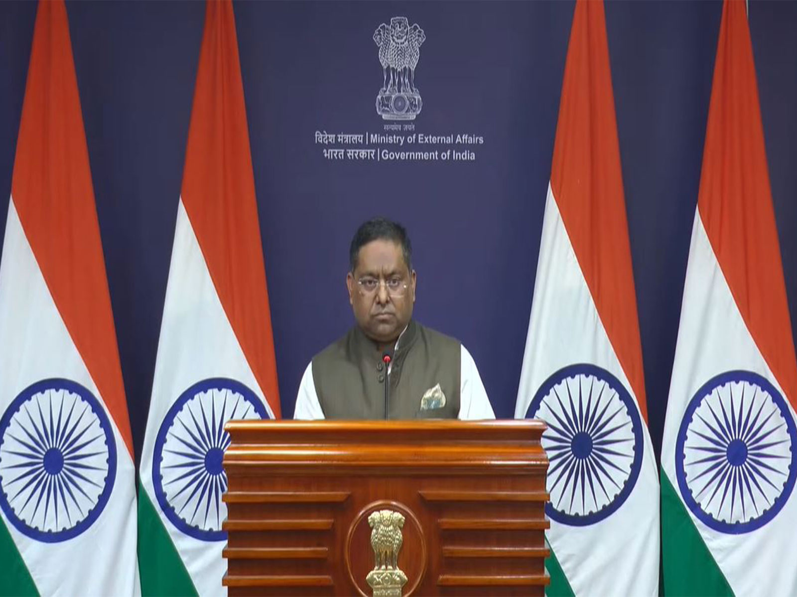 MEA Official Spokesperson Randhir Jaiswal (Photo/ANI) MEA Official Spokesperson Randhir Jaiswal (Photo/ANI)