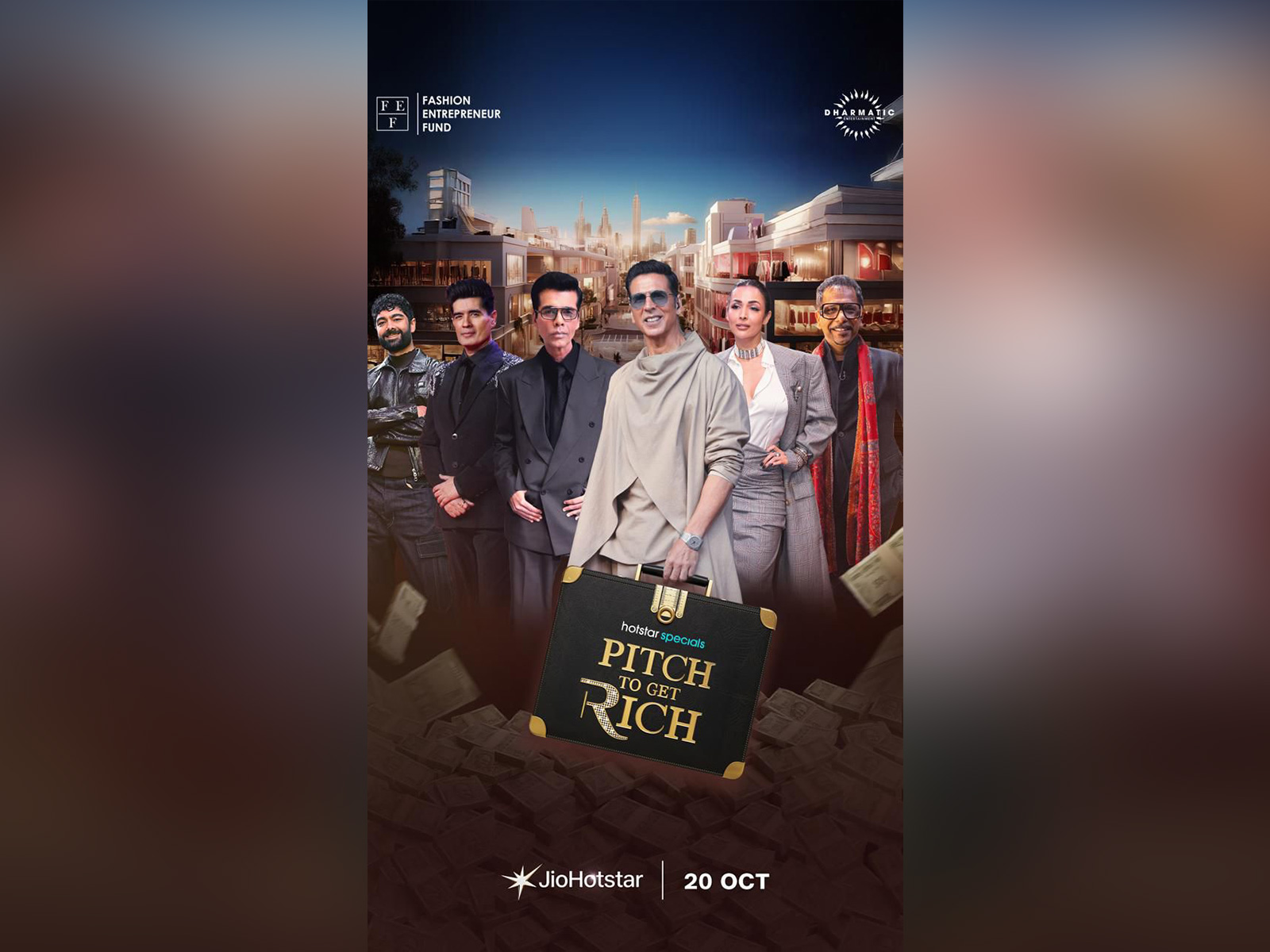 Poster of 'Pitch to Get Rich' (Image source: JioHotstar ) Poster of 'Pitch to Get Rich' (Image source: JioHotstar )