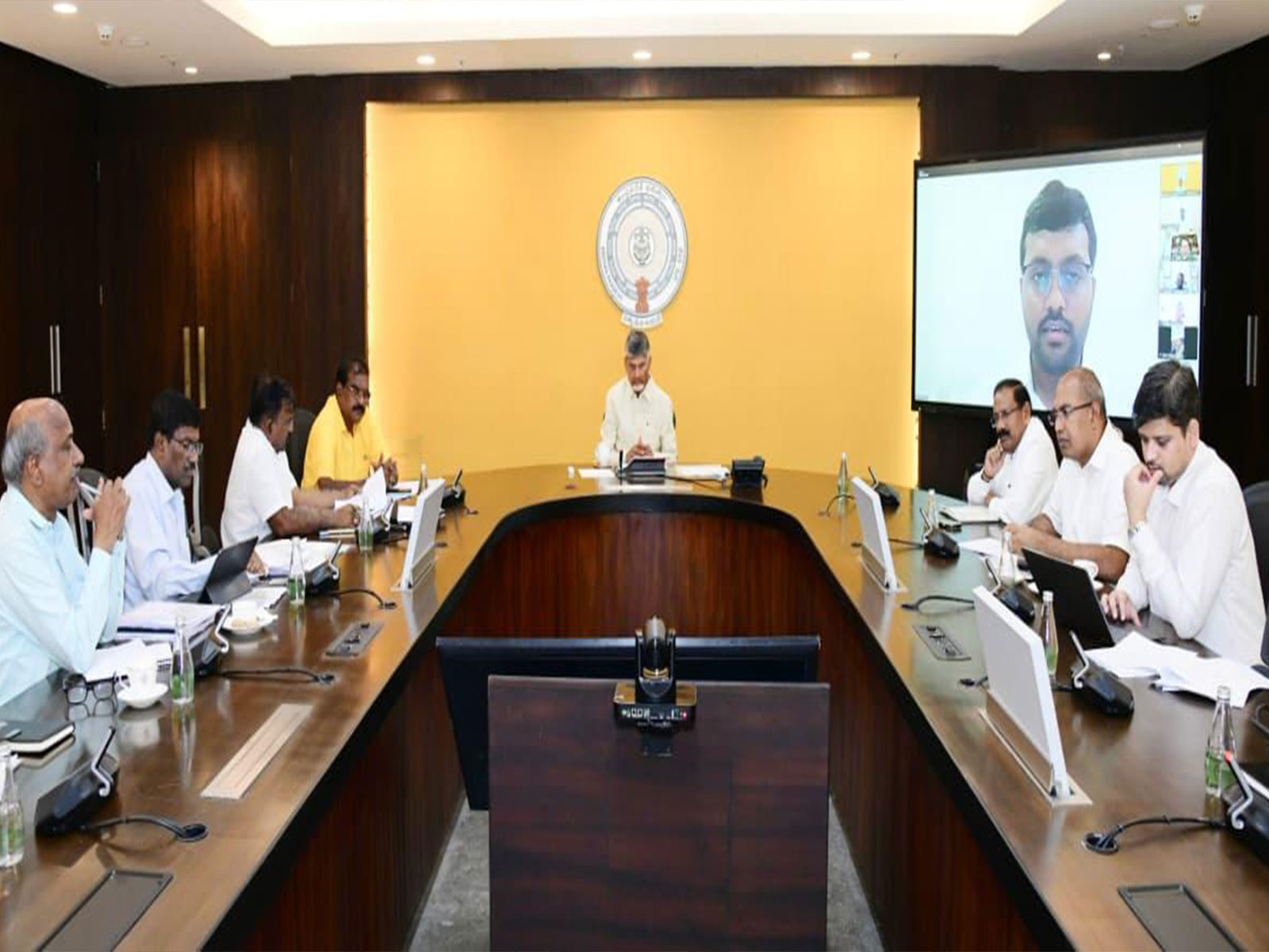 Andhra Pradesh Chief Minister Chandrababu Naidu reviews flood situation in state (Photo/X@ncbn) Andhra Pradesh Chief Minister Chandrababu Naidu reviews flood situation in state (Photo/X@ncbn)