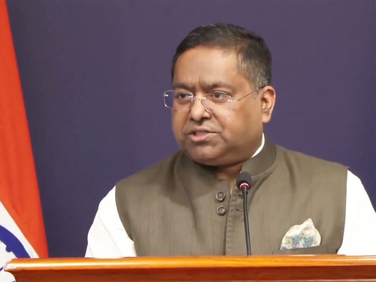 Ministry of External Affairs spokersperson Randhir Jaiwal (Photo/ANI)