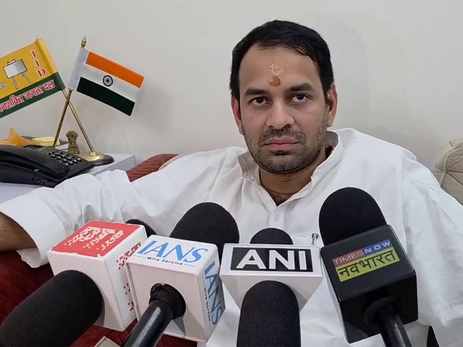 Janshakti Janta Dal founder and former Bihar minister Tej Pratap Yadav (Photo/ANI) Janshakti Janta Dal founder and former Bihar minister Tej Pratap Yadav (Photo/ANI)