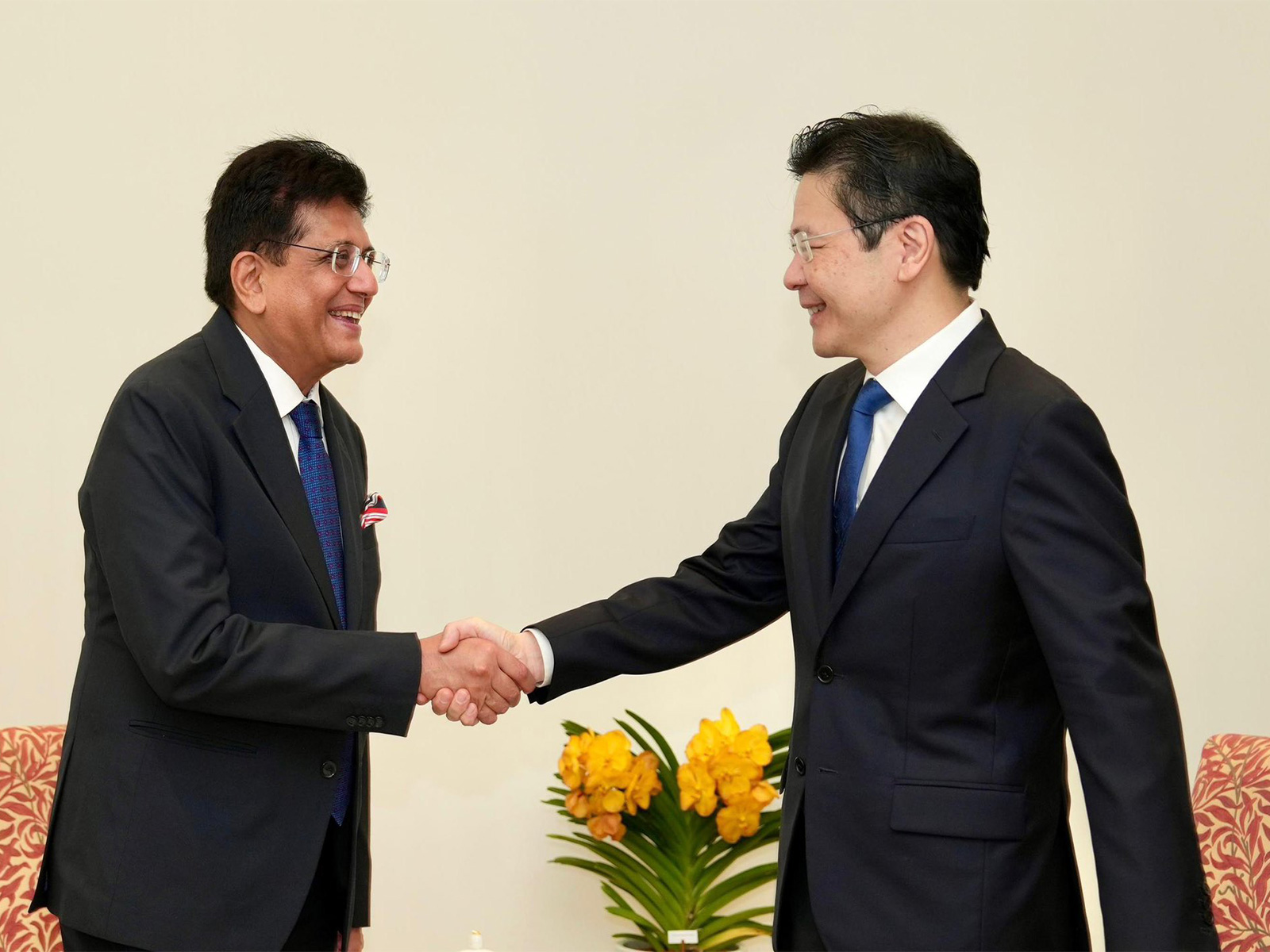 Union Minister of Commerce & Industry Piyush Goyal with Prime Minister of Singapore, Lawrence Wong (Photo/@PiyushGoyal) Union Minister of Commerce & Industry Piyush Goyal with Prime Minister of Singapore, Lawrence Wong (Photo/@PiyushGoyal)