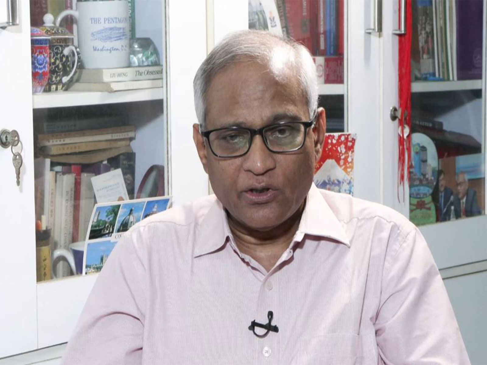 Professor Srikanth Kondapalli, Chinese Studies Expert at JNU (Photo/ANI)