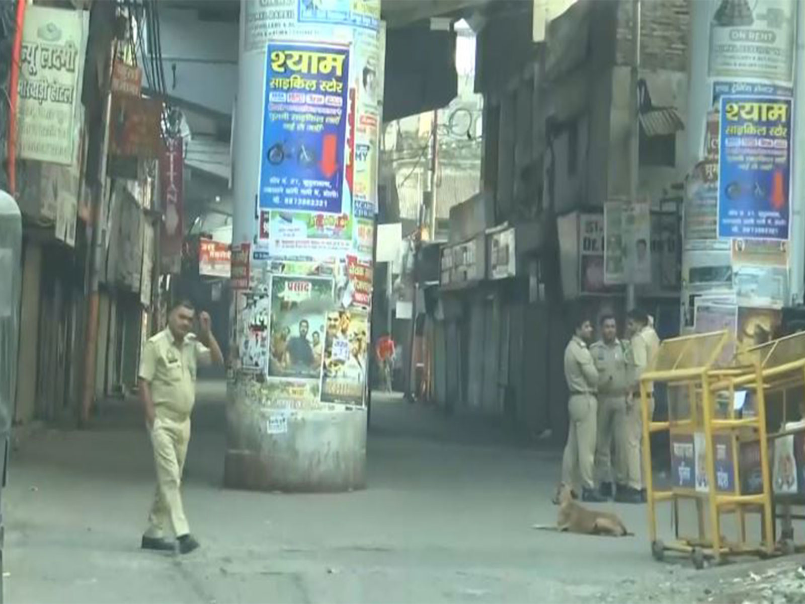 Police deployment in  Bareilly (Photo/ANI)