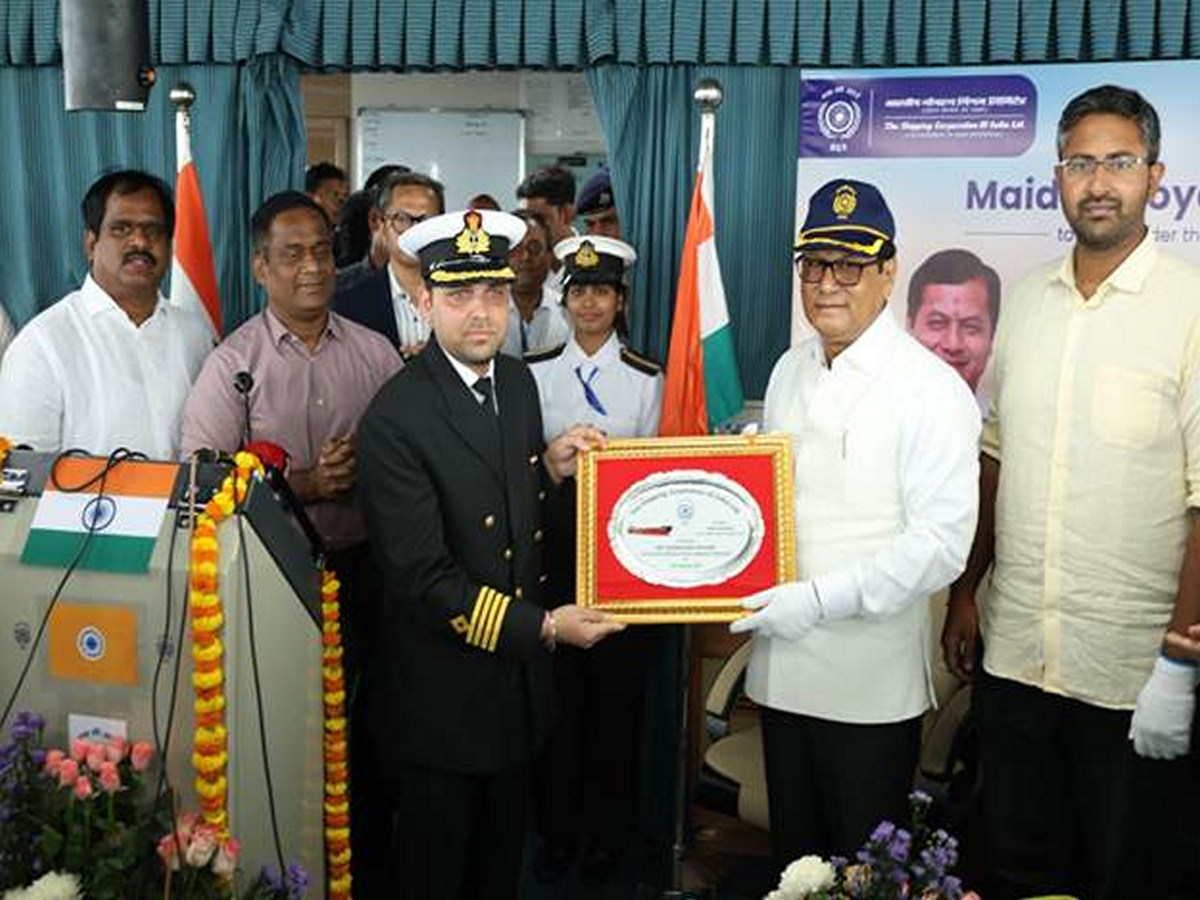 Sarbananda Sonowal during induction of country’s third Very Large Gas Carrier (VLGC) “Shivalik” (Photo/PIB) Sarbananda Sonowal during induction of country’s third Very Large Gas Carrier (VLGC) “Shivalik” (Photo/PIB)