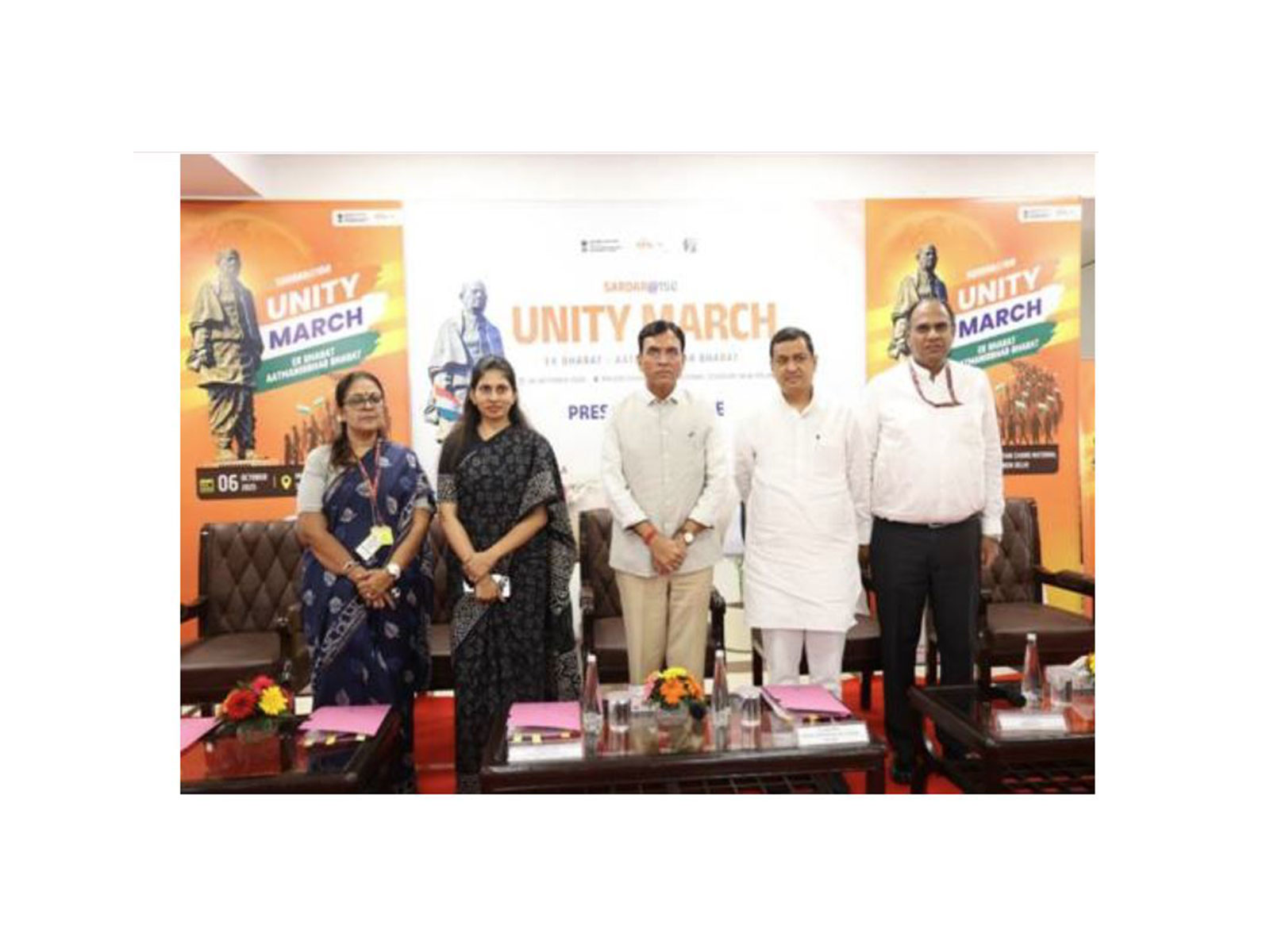 Union Minister Mansukh Mandaviya announces launch of march to commemorate 150th Birth Anniversary of Sardar Vallabhbhai Patel. (Photo/PIB) Union Minister Mansukh Mandaviya announces launch of march to commemorate 150th Birth Anniversary of Sardar Vallabhbhai Patel. (Photo/PIB)