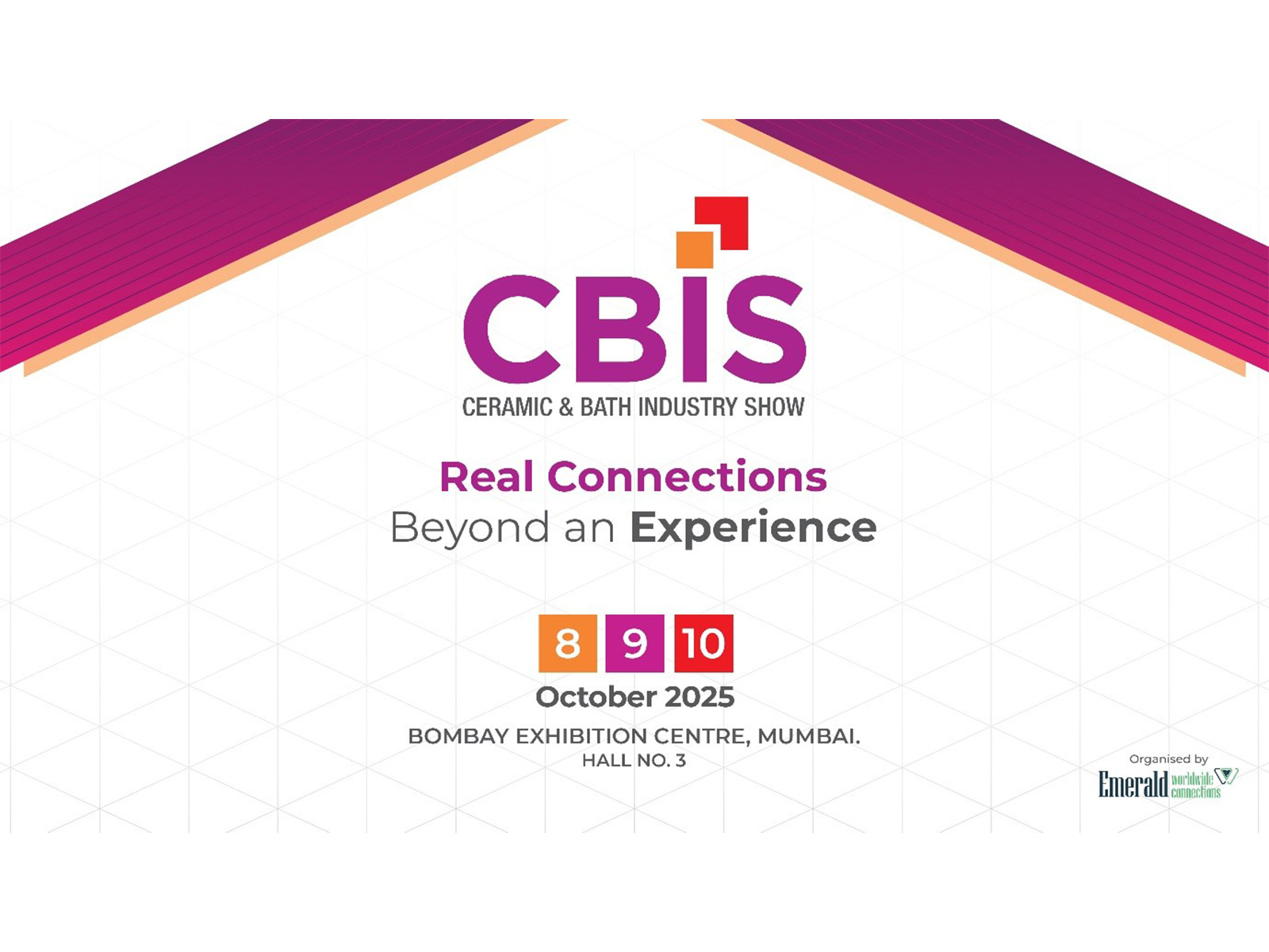 Emerald Worldwide Connections announces CBIS 2025 - The Premier Gateway to India’s booming Ceramic & Bath Industry