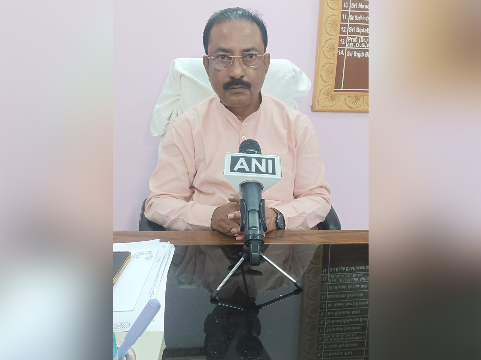 Tripura BJP President Rajib Bhattacharjee (Photo/ANI) Tripura BJP President Rajib Bhattacharjee (Photo/ANI)