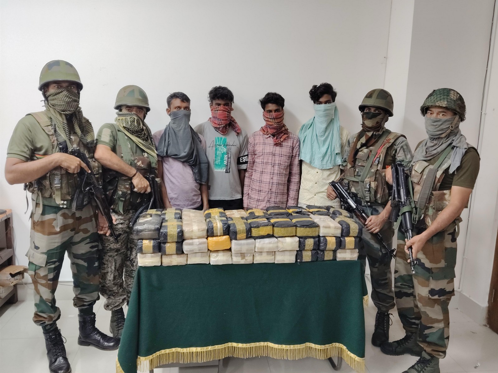 Assam rifles seize yaba tablets worth Rs.69.61 crore (Photo: Assam Rifles) Assam rifles seize yaba tablets worth Rs.69.61 crore (Photo: Assam Rifles)