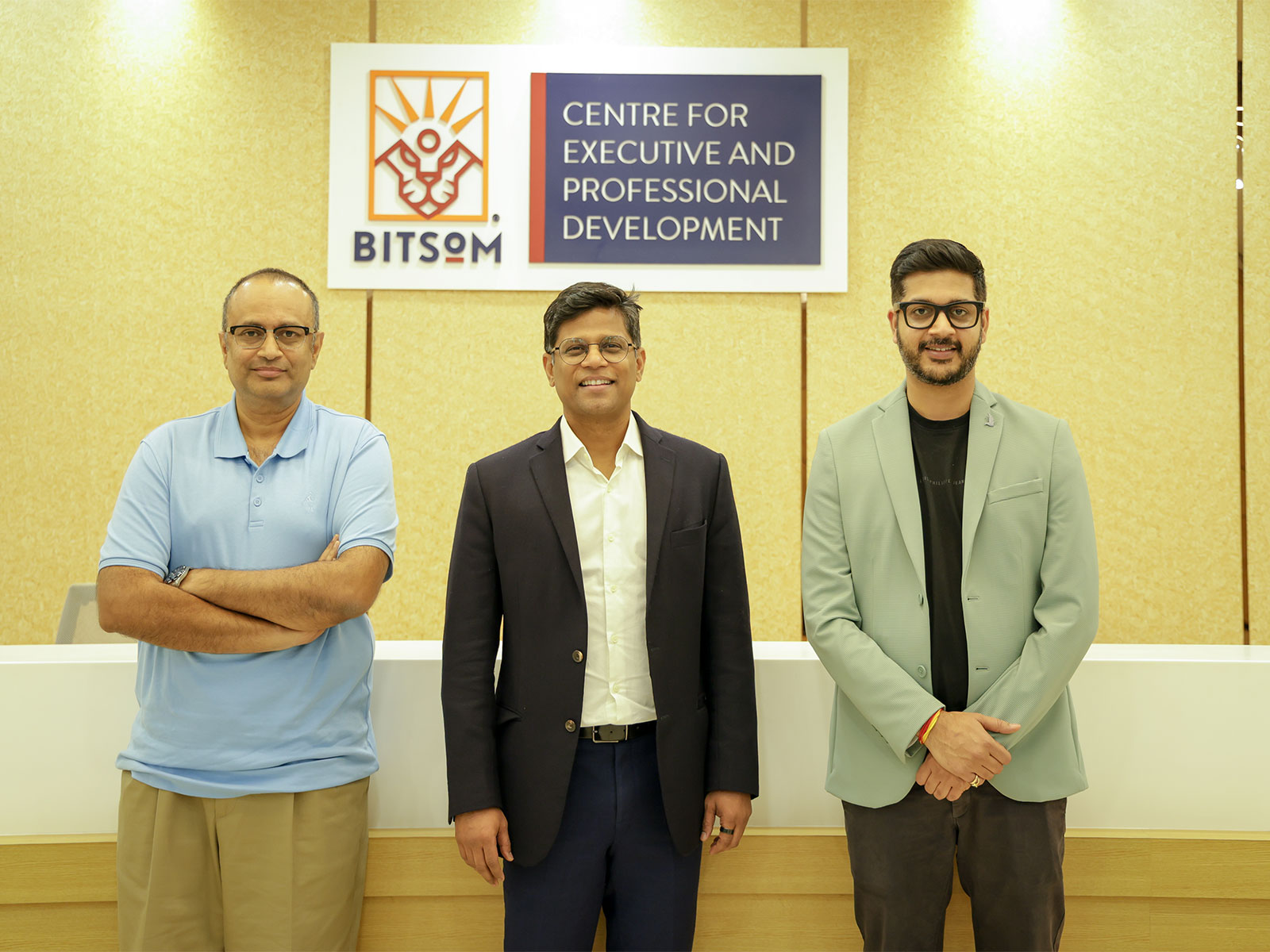 L - R: Srnivas Pingali, Program Director, Saravanan Kesavan, Dean, Prateek Shukla, CEO Masai L - R: Srnivas Pingali, Program Director, Saravanan Kesavan, Dean, Prateek Shukla, CEO Masai