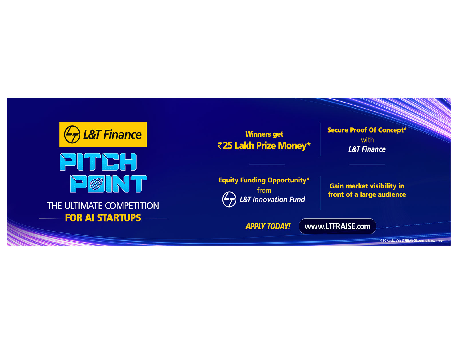 The application period for 'Pitch Point' is open till October 20, 2025 The application period for 'Pitch Point' is open till October 20, 2025