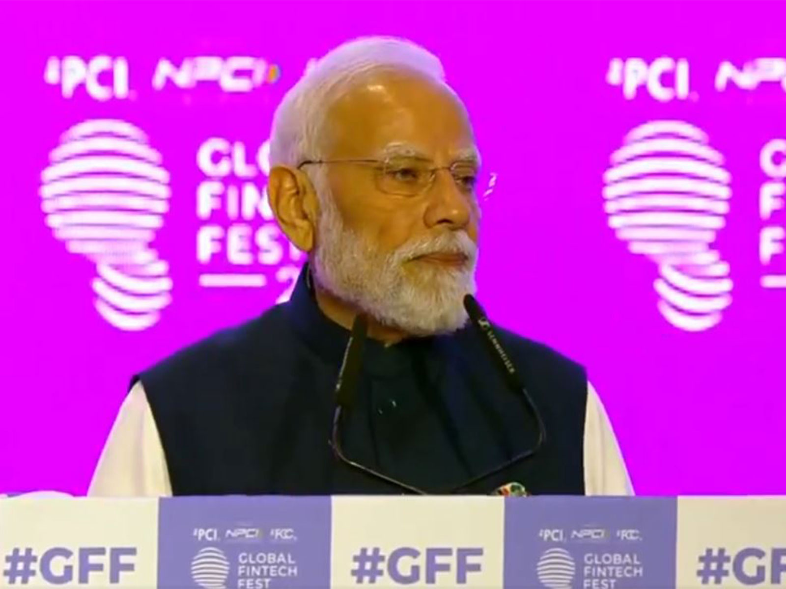 Prime Minister Narendra Modi addressing the Global Fintech Fest (Photo: ANI) Prime Minister Narendra Modi addressing the Global Fintech Fest (Photo: ANI)