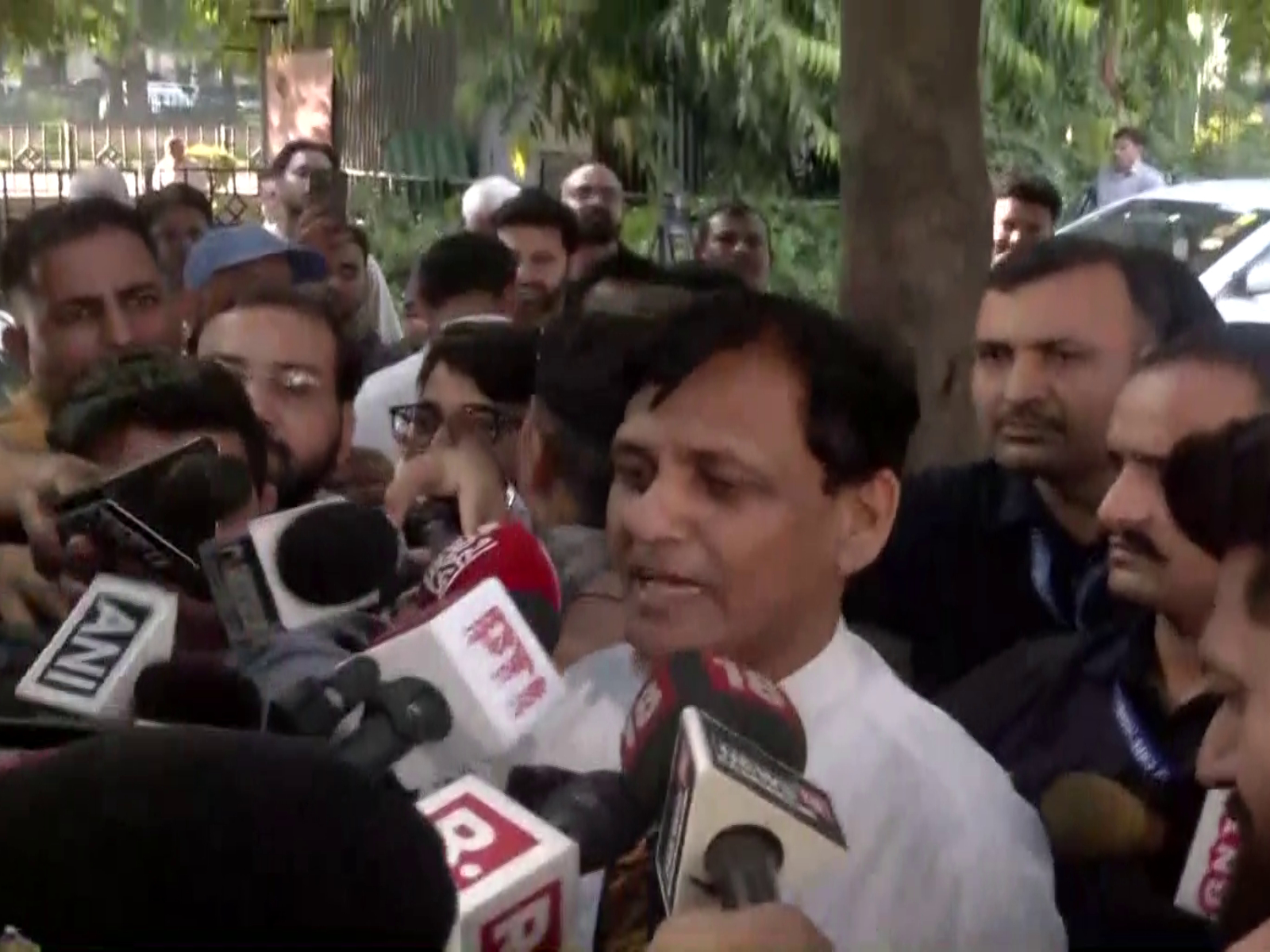 Minister of State for Home Affairs Nityanand Rai speaks to reporters after holding seat-sharing talks with LJP(Ram Vilas) President Chirag Paswan in Delhi (Photo/ANI) Minister of State for Home Affairs Nityanand Rai speaks to reporters after holding seat-sharing talks with LJP(Ram Vilas) President Chirag Paswan in Delhi (Photo/ANI)