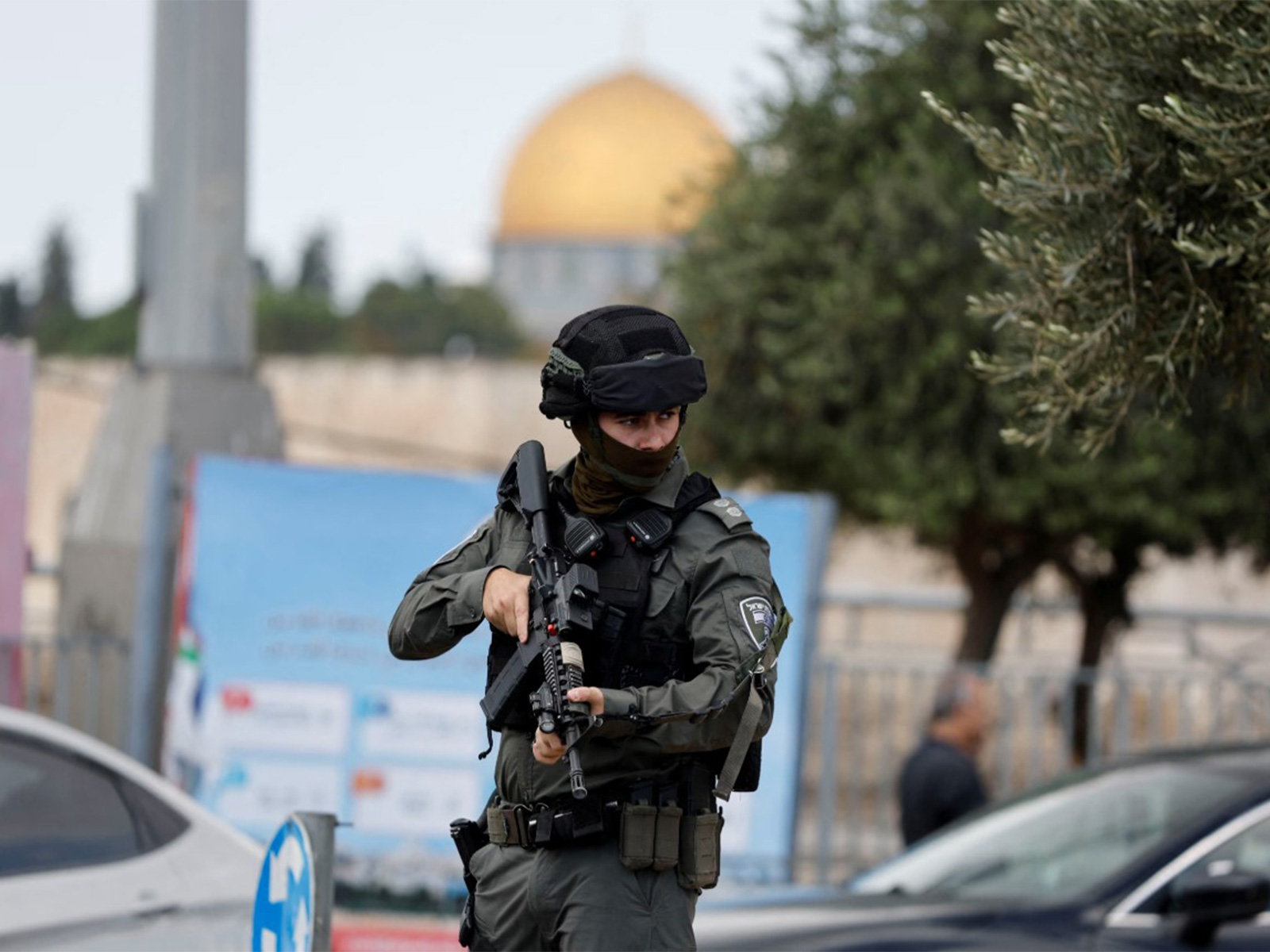 A member of Israeli border police (Photo/Reuters) A member of Israeli border police (Photo/Reuters)