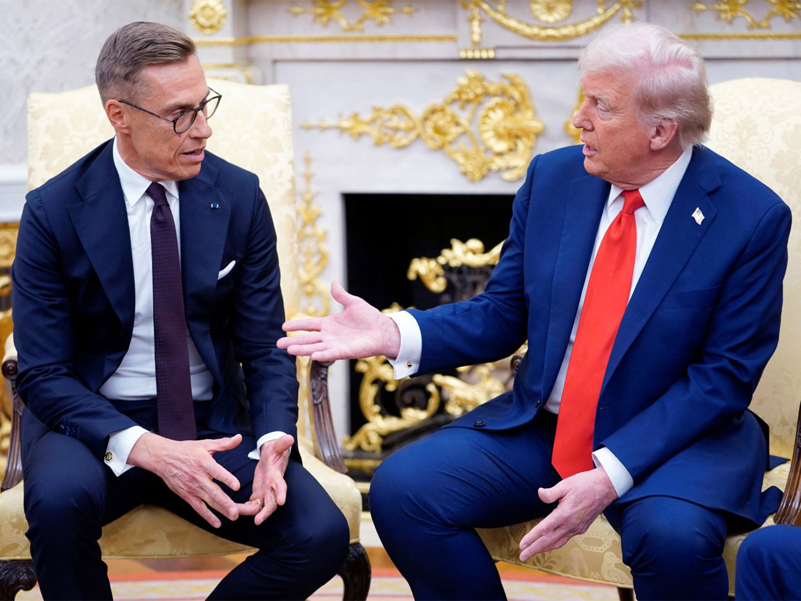 US President Donald Trump and Finnish President Alexander Stubb at the White House (Photo/ Reuters)