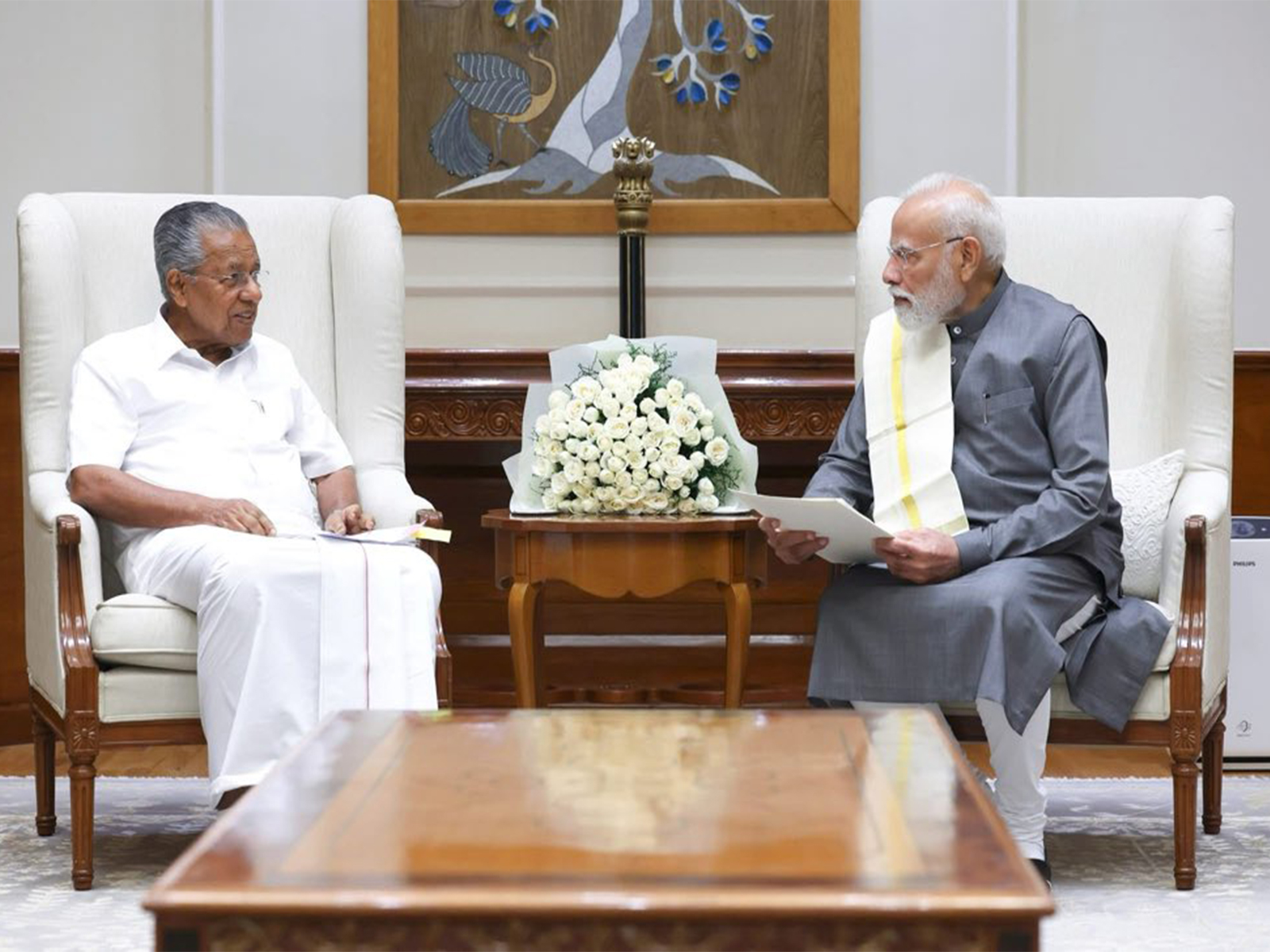 Kerala Chief Minister Pinarayi Vijayan met with Prime Minister Narendra Modi (Photo/X@pinarayivijayan) Kerala Chief Minister Pinarayi Vijayan met with Prime Minister Narendra Modi (Photo/X@pinarayivijayan)