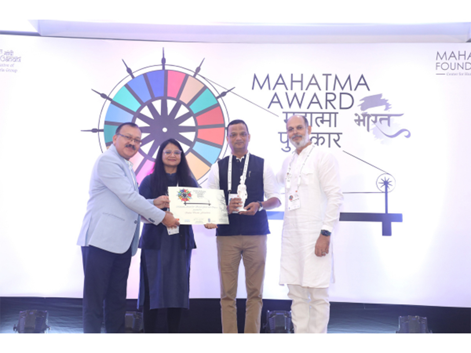 Mr. Punit Asthana Receiving Award Mr. Punit Asthana Receiving Award