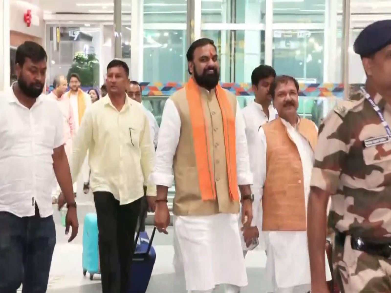 BJP leaders arrived at the IGI Airport in Delhi (Photo/ANI) BJP leaders arrived at the IGI Airport in Delhi (Photo/ANI)