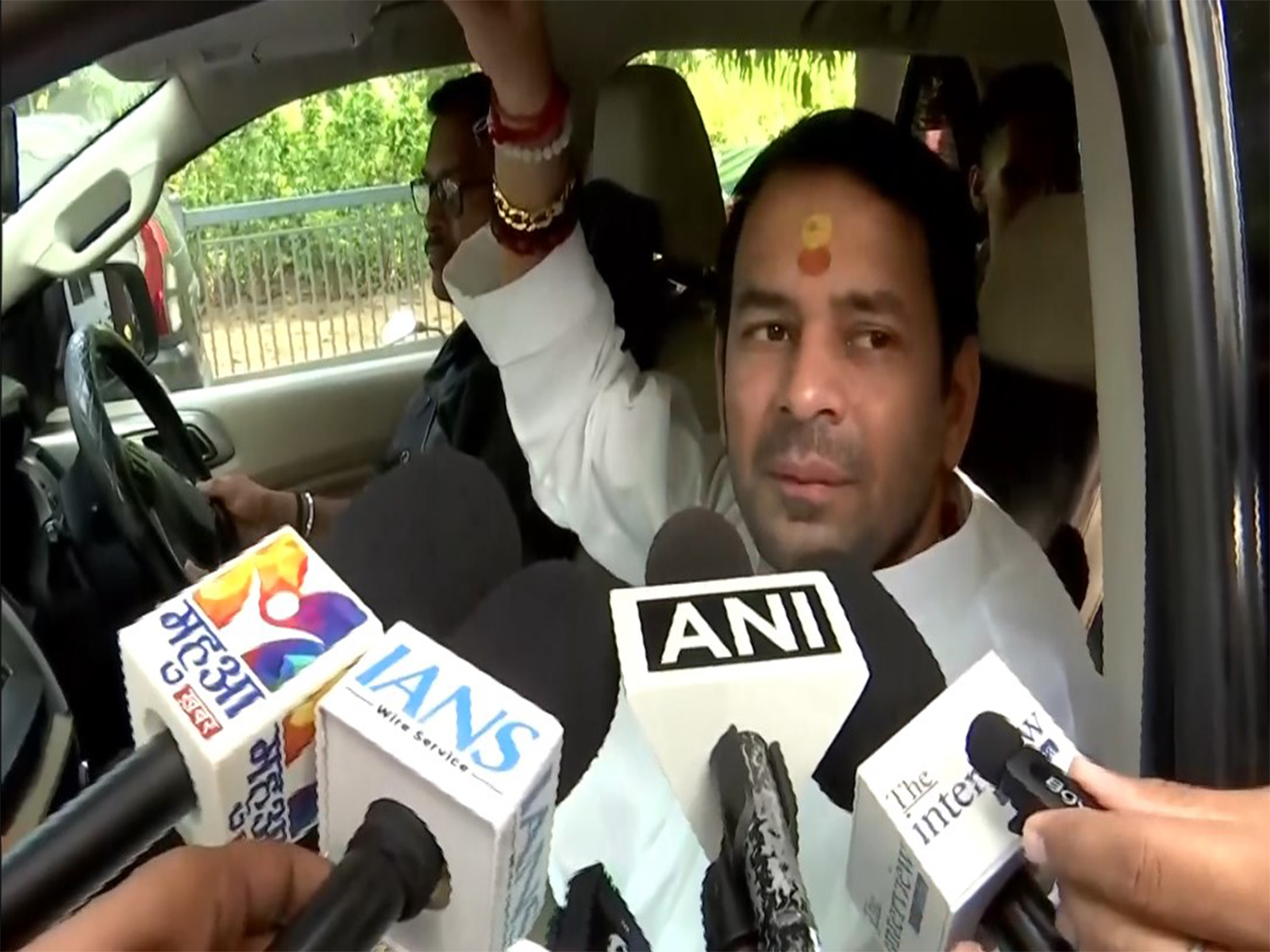 Janshakti Janata Dal (JJD) founder Tej Pratap Yadav (Photo/ANI) Janshakti Janata Dal (JJD) founder Tej Pratap Yadav (Photo/ANI)